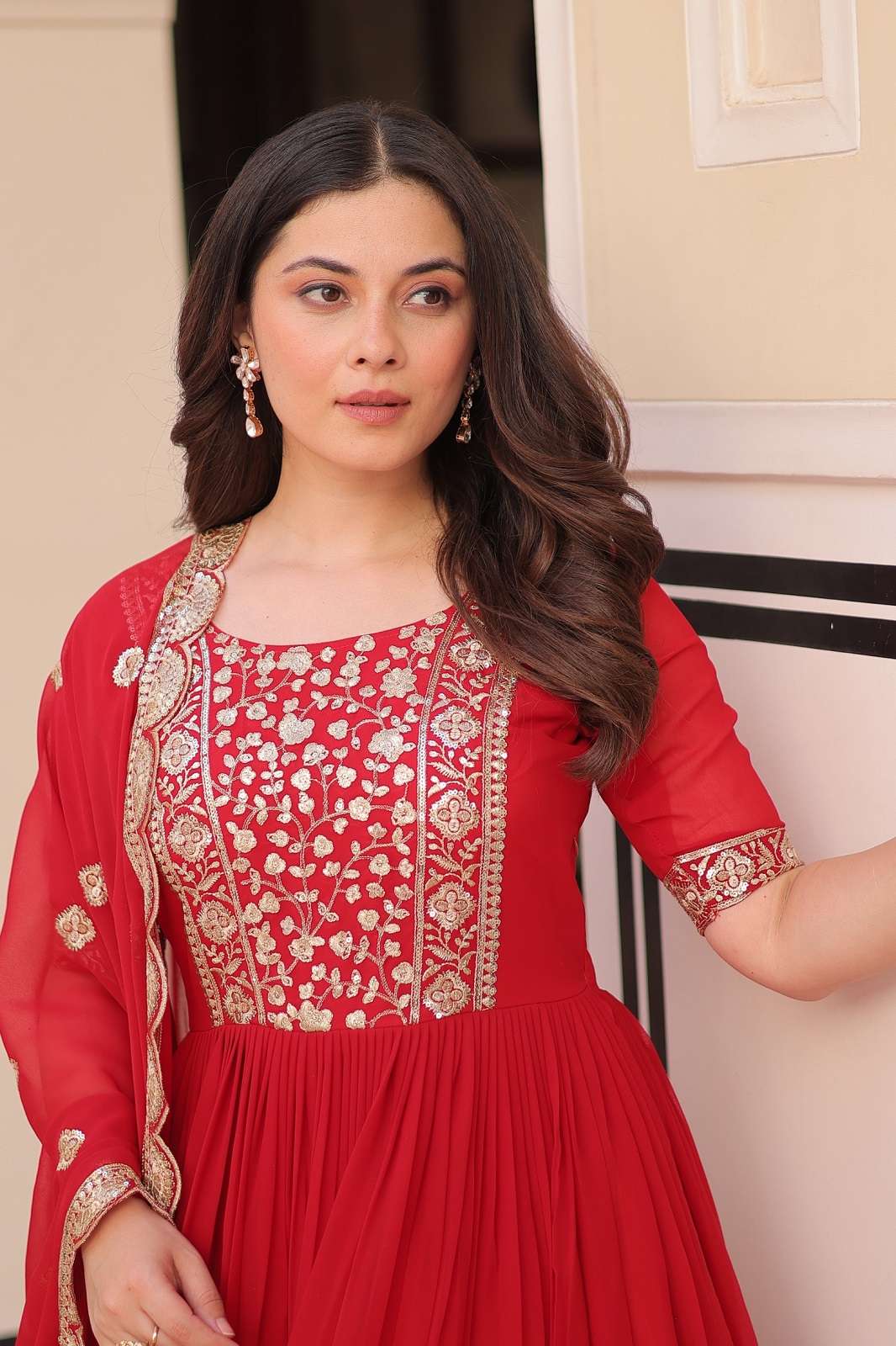 SHRI BALAJI KA 1177 EMBROIDERED READY TO WEAR GOWNS
