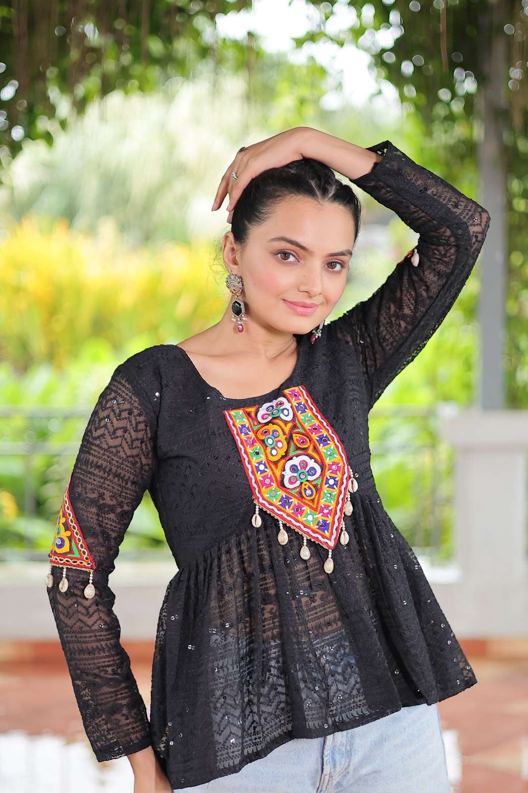 SHRI BALAJI KA 1186 GEORGETTE READY TO WEAR TOPS