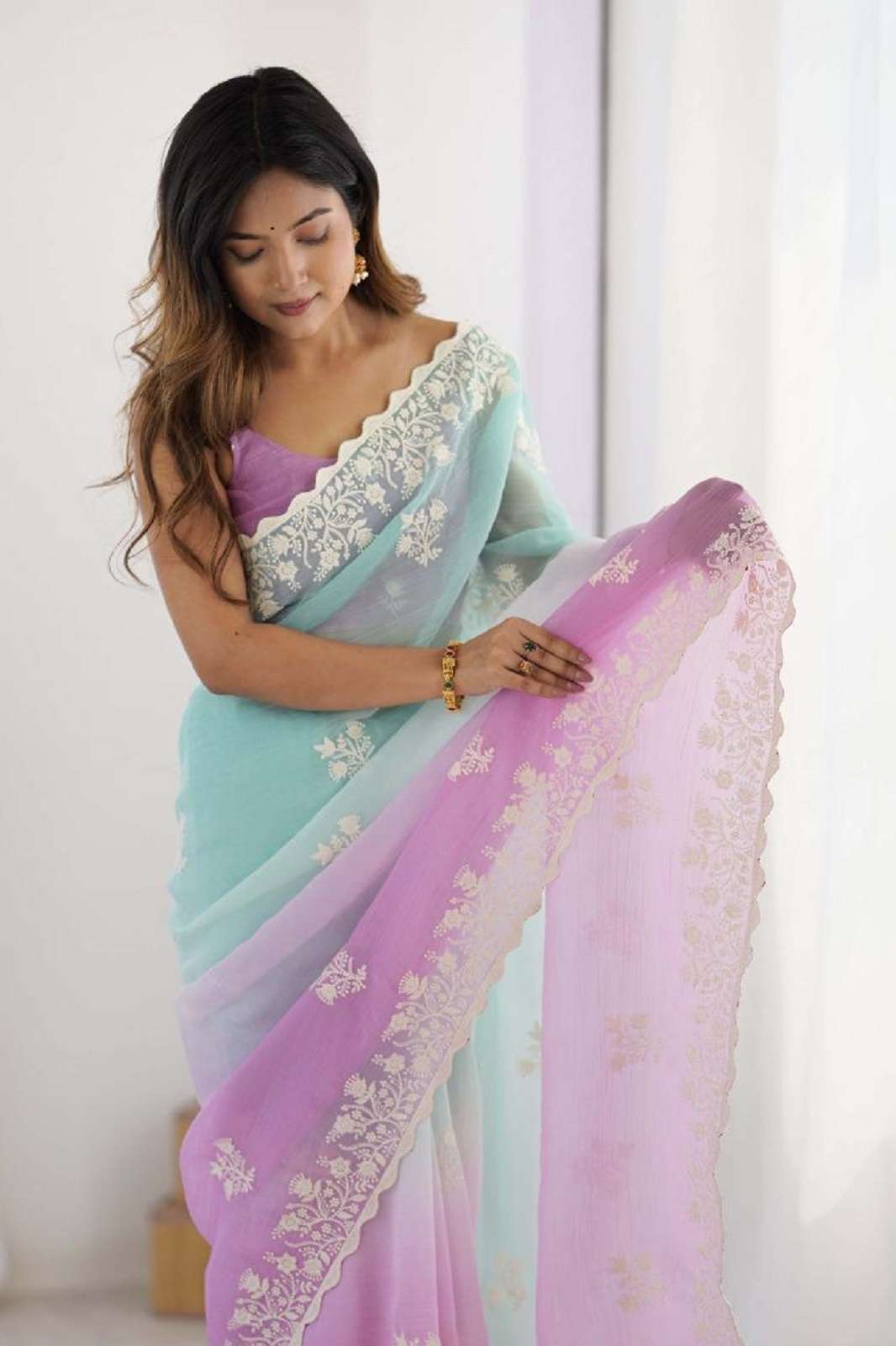 SHRI BALAJI LAKSHITA CRUNCHY SILK PARTY WEAR SAREES
