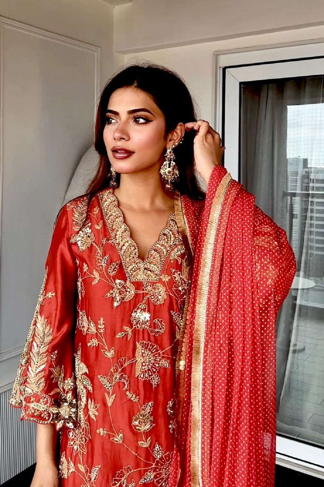 SHRI BALAJI LC 1377 CHINON EMBROIDERED READY TO WEAR KURTIES