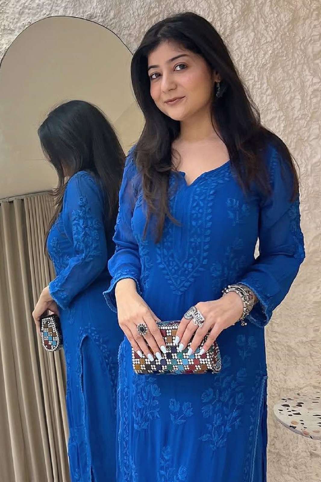 SHRI BALAJI LC 1379 GEORGETTE READY TO WEAR KURTIES