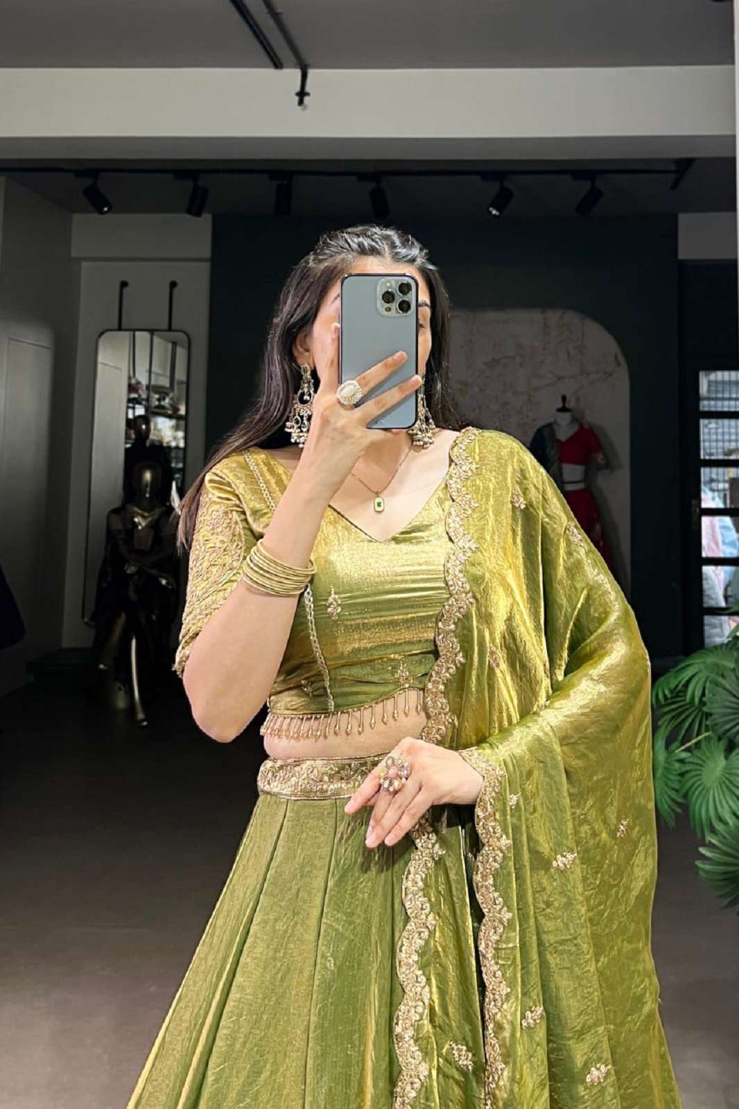 SHRI BALAJI LNB 1440 FENDY THREAD EMBROIDERED LEHENGAS