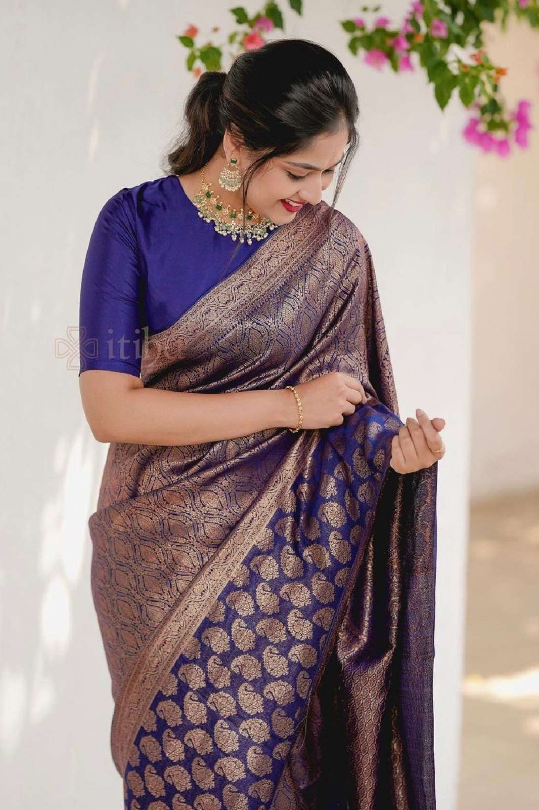 SHRI BALAJI MF 1110 SOFT LICHI SILK RICH PALLU SAREES