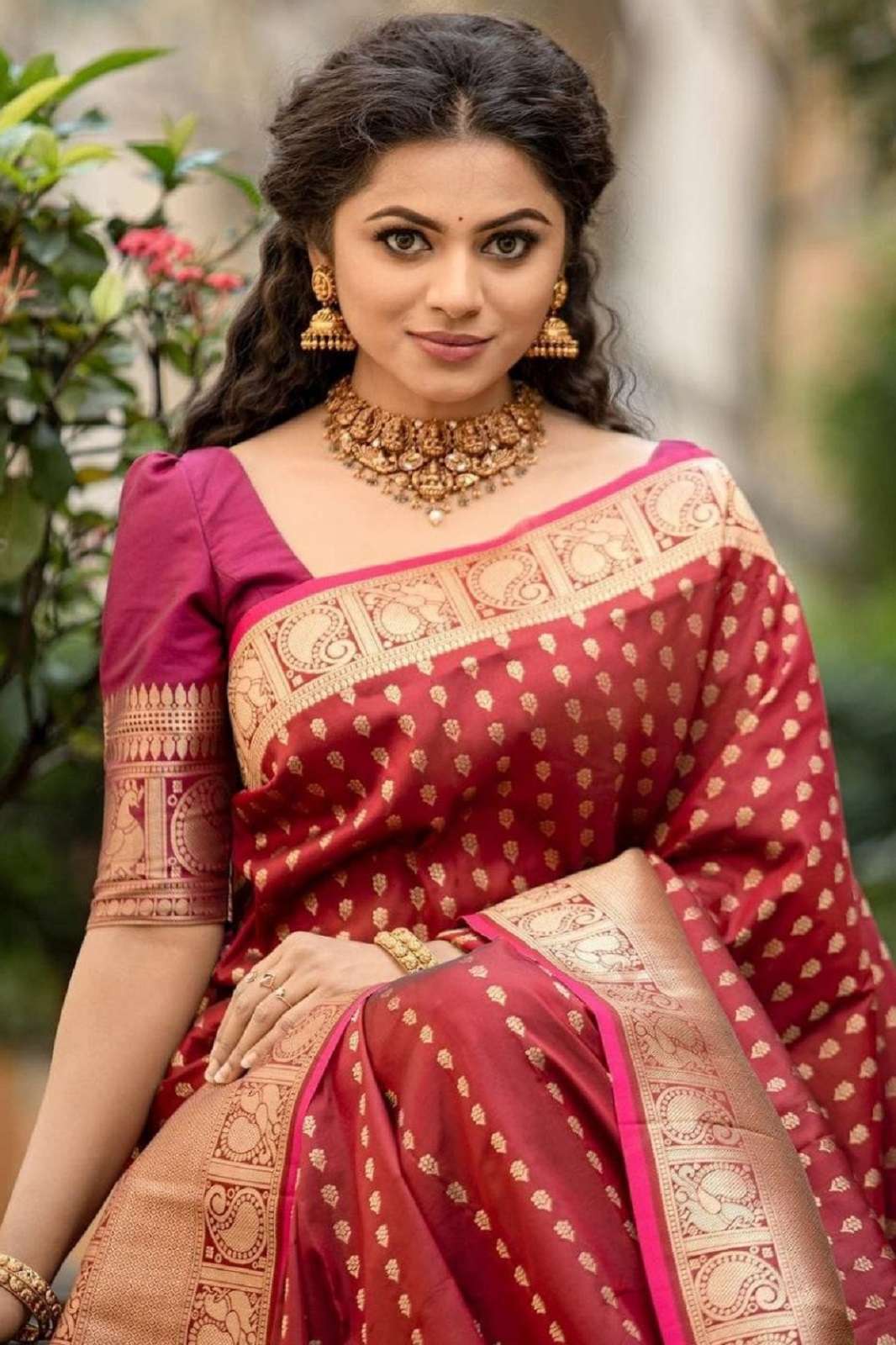 SHRI BALAJI MF 1720 SOFT LICHI SILK RICH PALLU SAREES