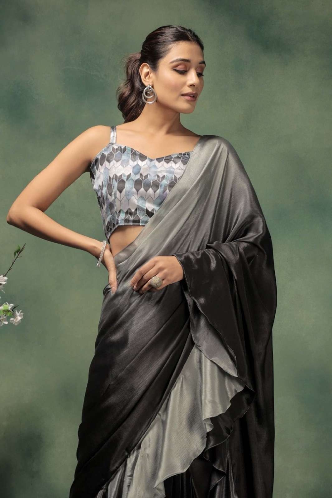 SHRI BALAJI NASREEN SATIN FANCY PARTY WEAR SAREES