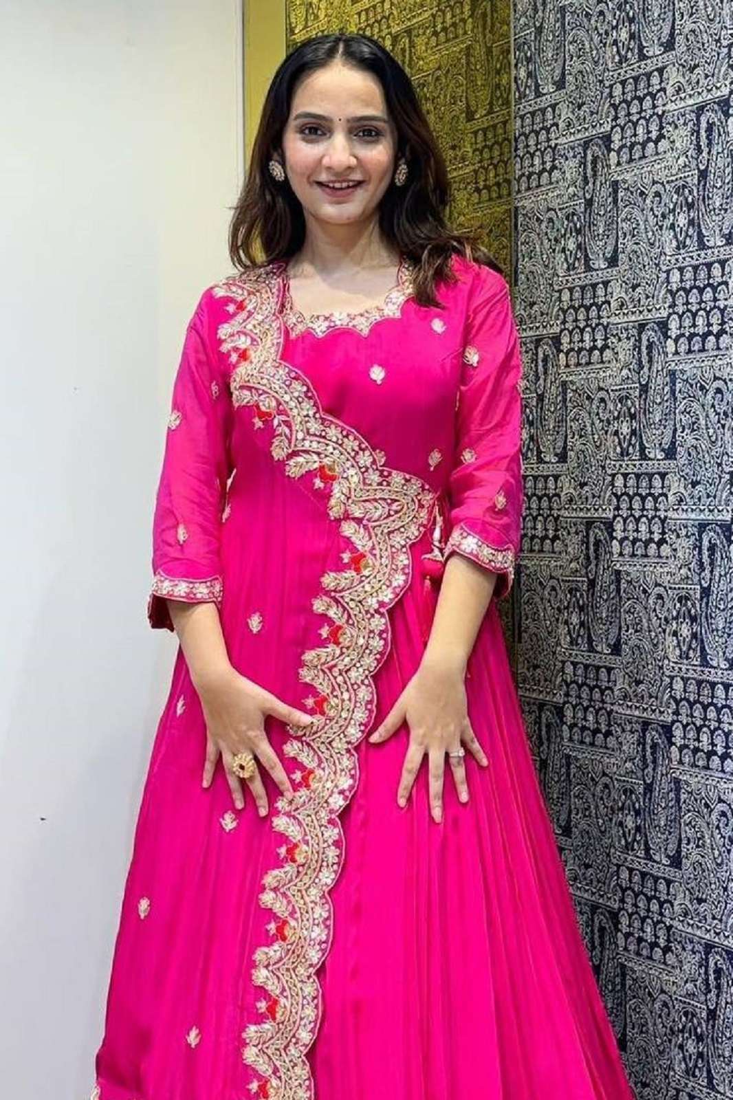 SHRI BALAJI NAZRANA GEORGETTE READY TO WEAR LEHENGA