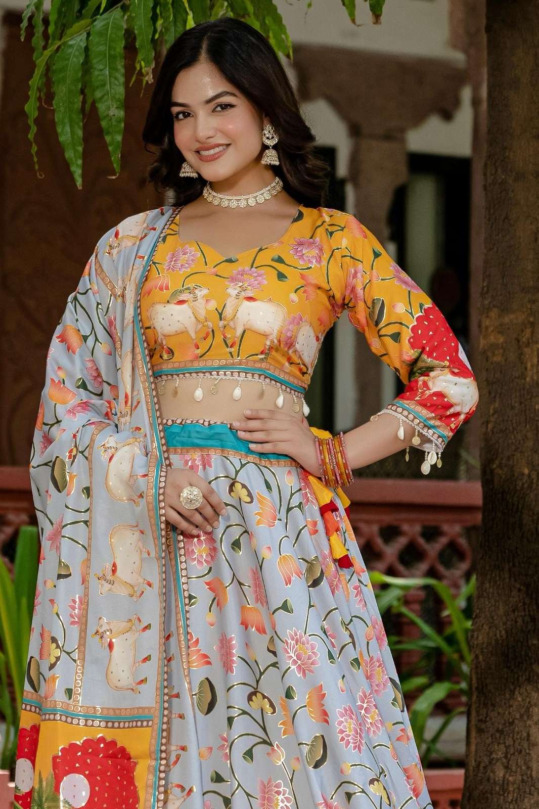 SHRI BALAJI RANG MASTI CREPE SILK READY TO WEAR LEHENGAS
