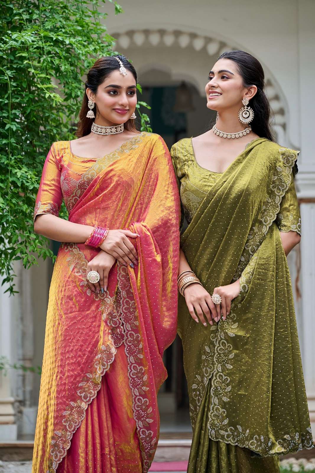 SHRI BALAJI S700 FENDY SILK DIAMOND FESTIVE WEAR SAREES