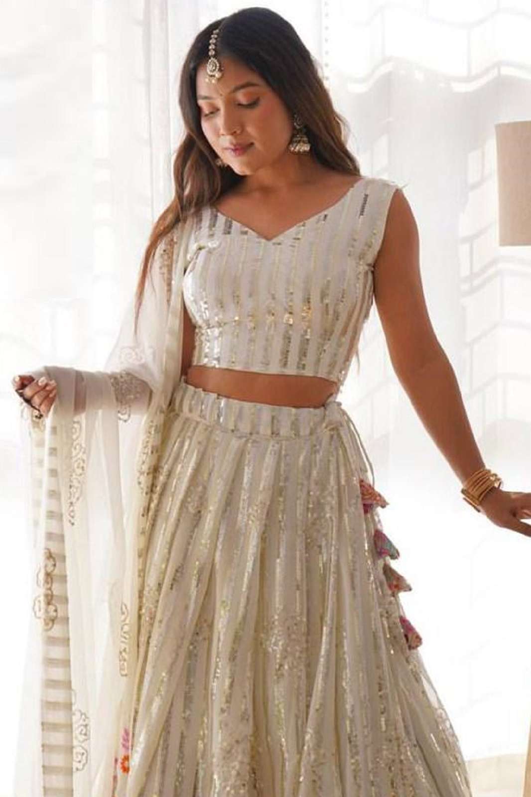 SHRI BALAJI SP 33 FAUX GEORGETTE READY TO WEAR LEHENGA
