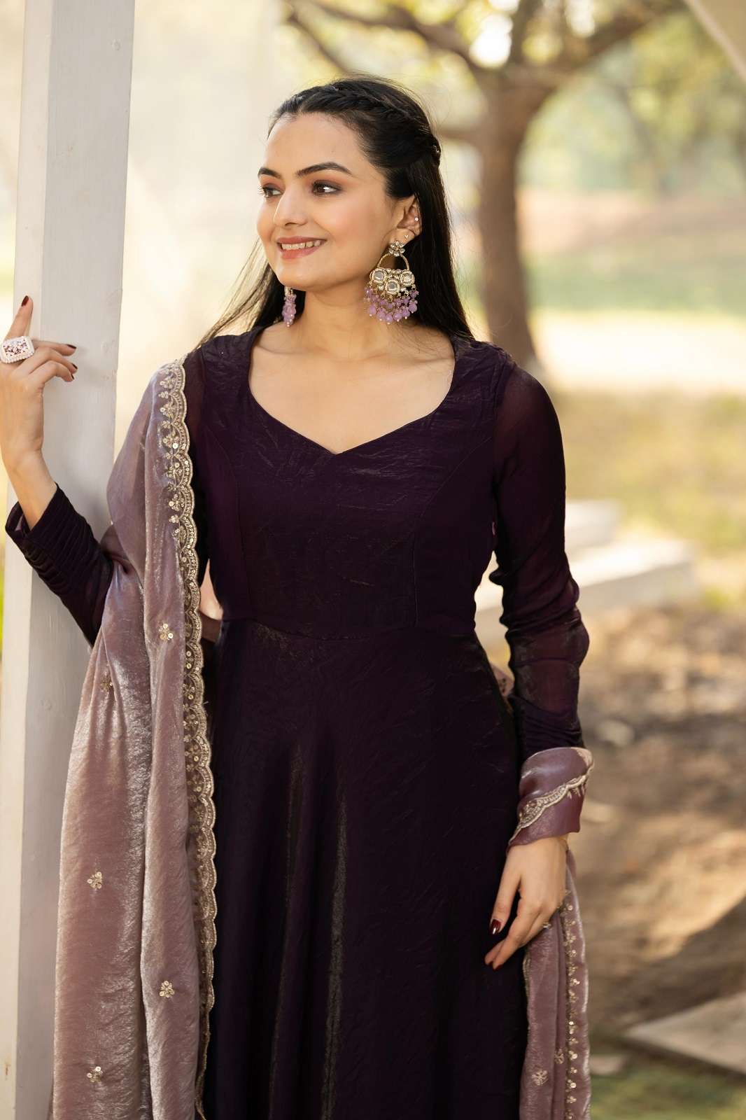 SHRI BALAJI W 2078 79 SILK READY TO WEAR ANARKALI GOWNS