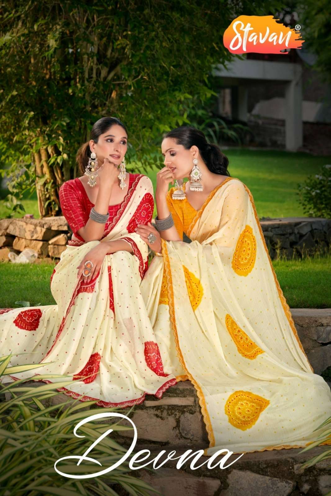 Stavan Devna Fancy Chiffon Saree with Fancy Blouse