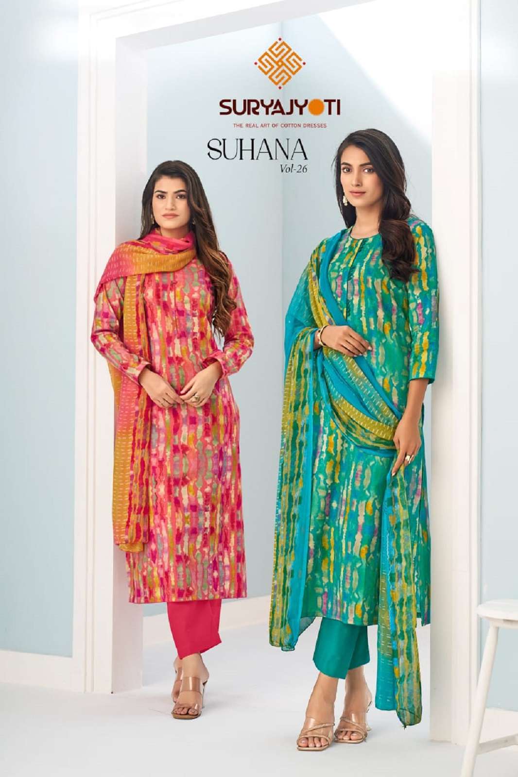 SURYAJYOTI SUHANA VOL 26 COTTON PRINTED DRESS MATERIALS