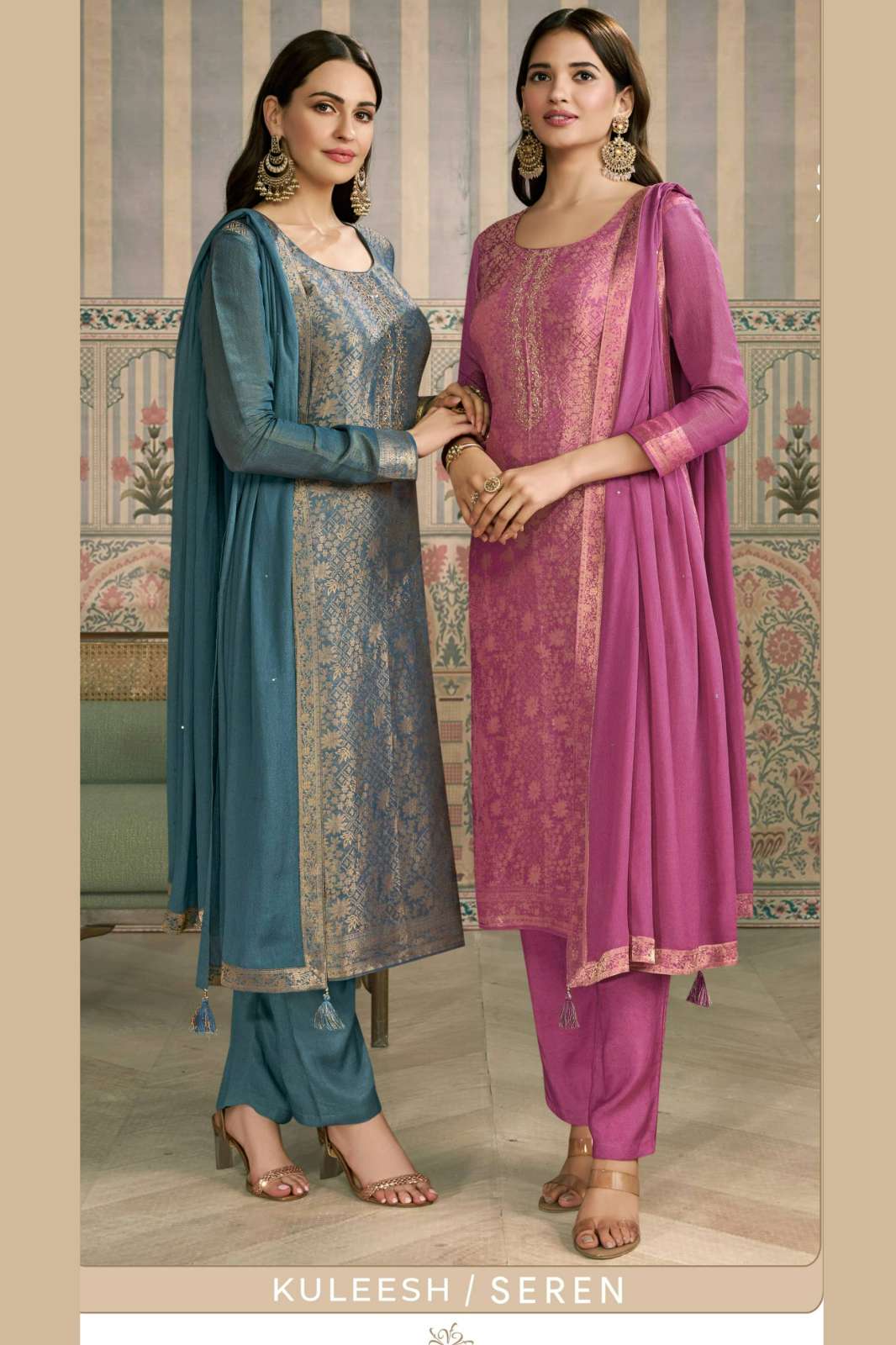 VINAY KULEESH SEREN HAND EMBROIDERED DESIGNER SUIT