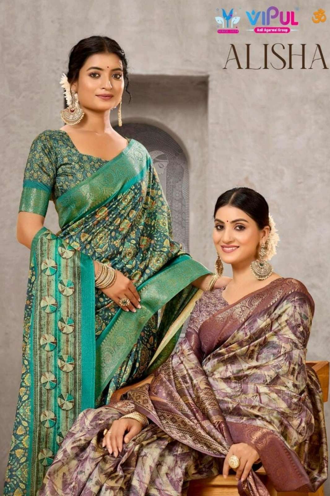Vipul ALISHA Silk Weaving Border Designer Saree