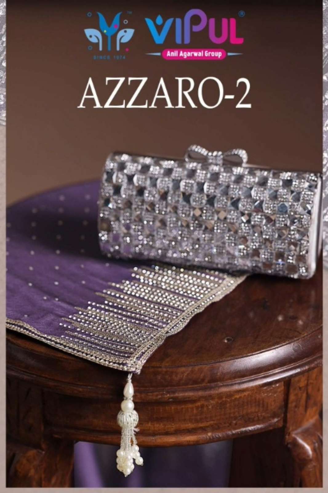 VIPUL AZZARO VOL 2 TONE COTANIC GEORGETTE DESIGNER SUIT