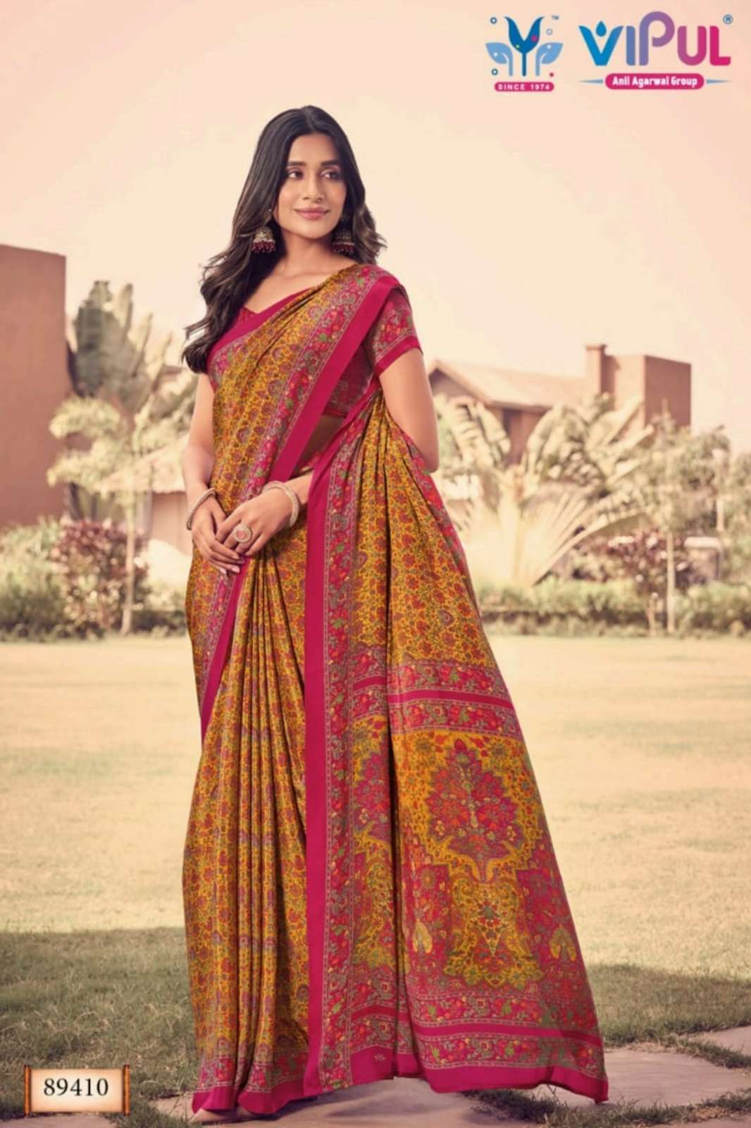 Vipul HERITAGE VOL 12 Indian Women Crepe Fancy Saree