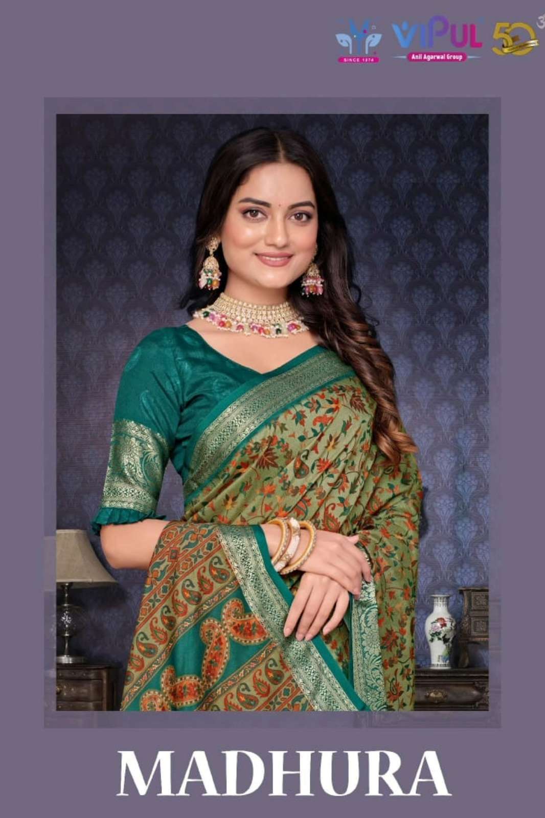 Vipul MADHURA Dola Silk Designer Saree for Women