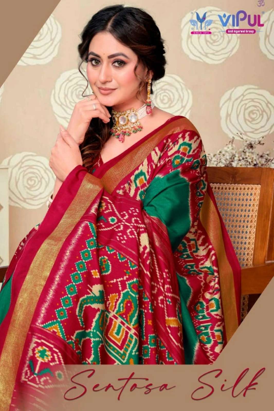 Vipul Sentosa 889 Festival Wear Designer Soft Silk Saree