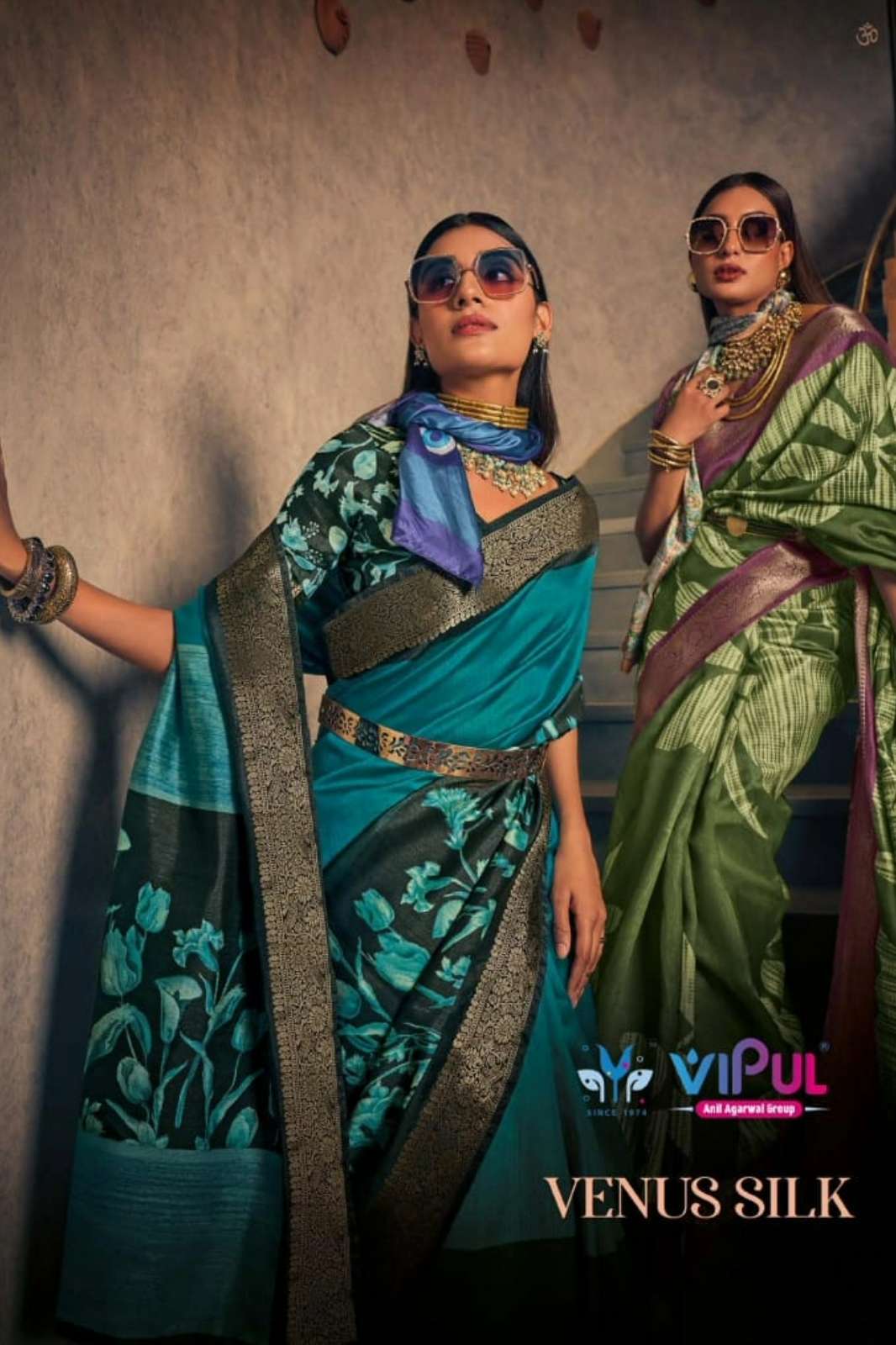 Vipul Venus silk Indian Women Traditional Bhagpuri Silk Saree