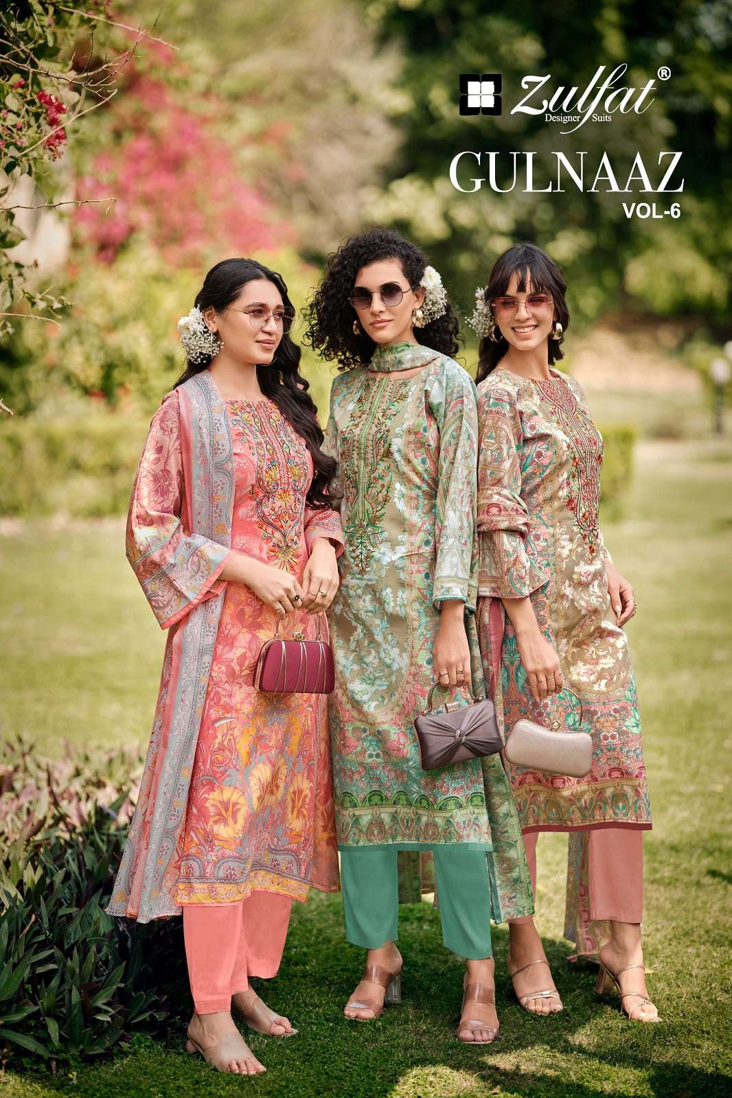 ZULFAT DESIGNER GULNAAZ VOL 6 COTTON DRESS MATERIALS