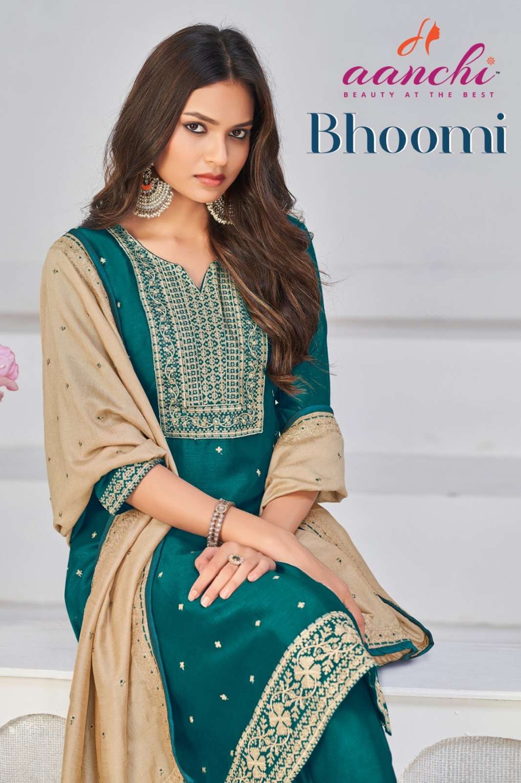 AANCHI BHOOMI SILK READY TO WEAR ANARKALI KURTIES