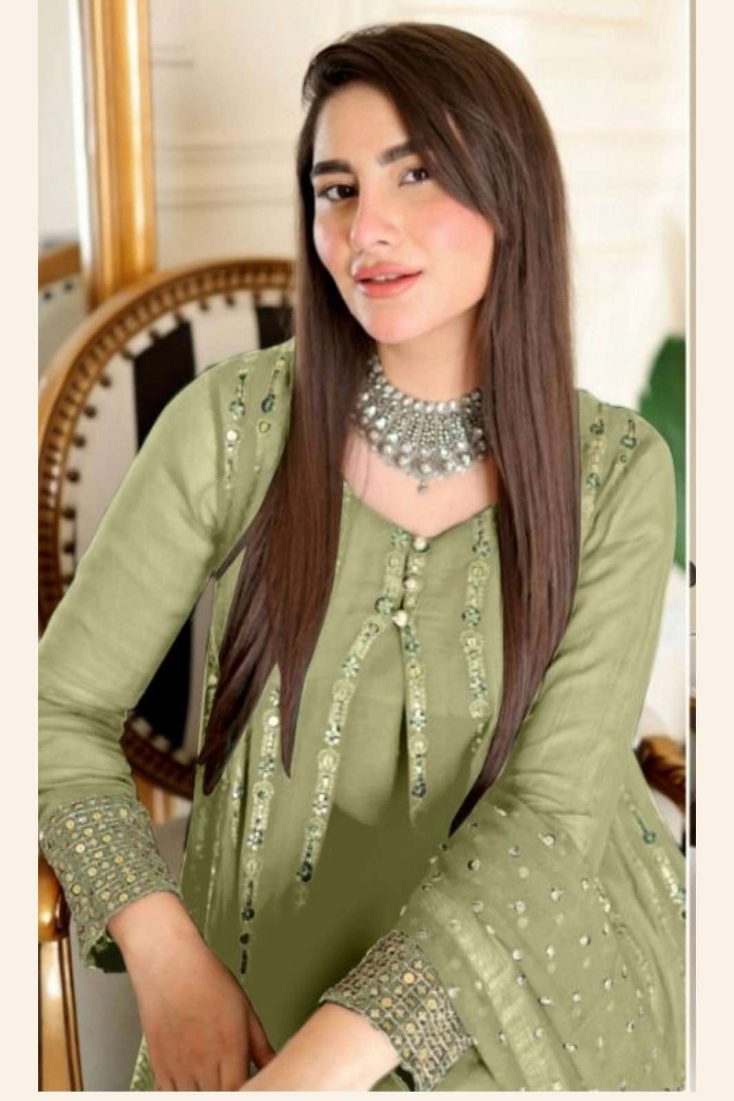 AL KHUSHBU 4008 L M N O GEORGETTE PAKISTANI SUIT