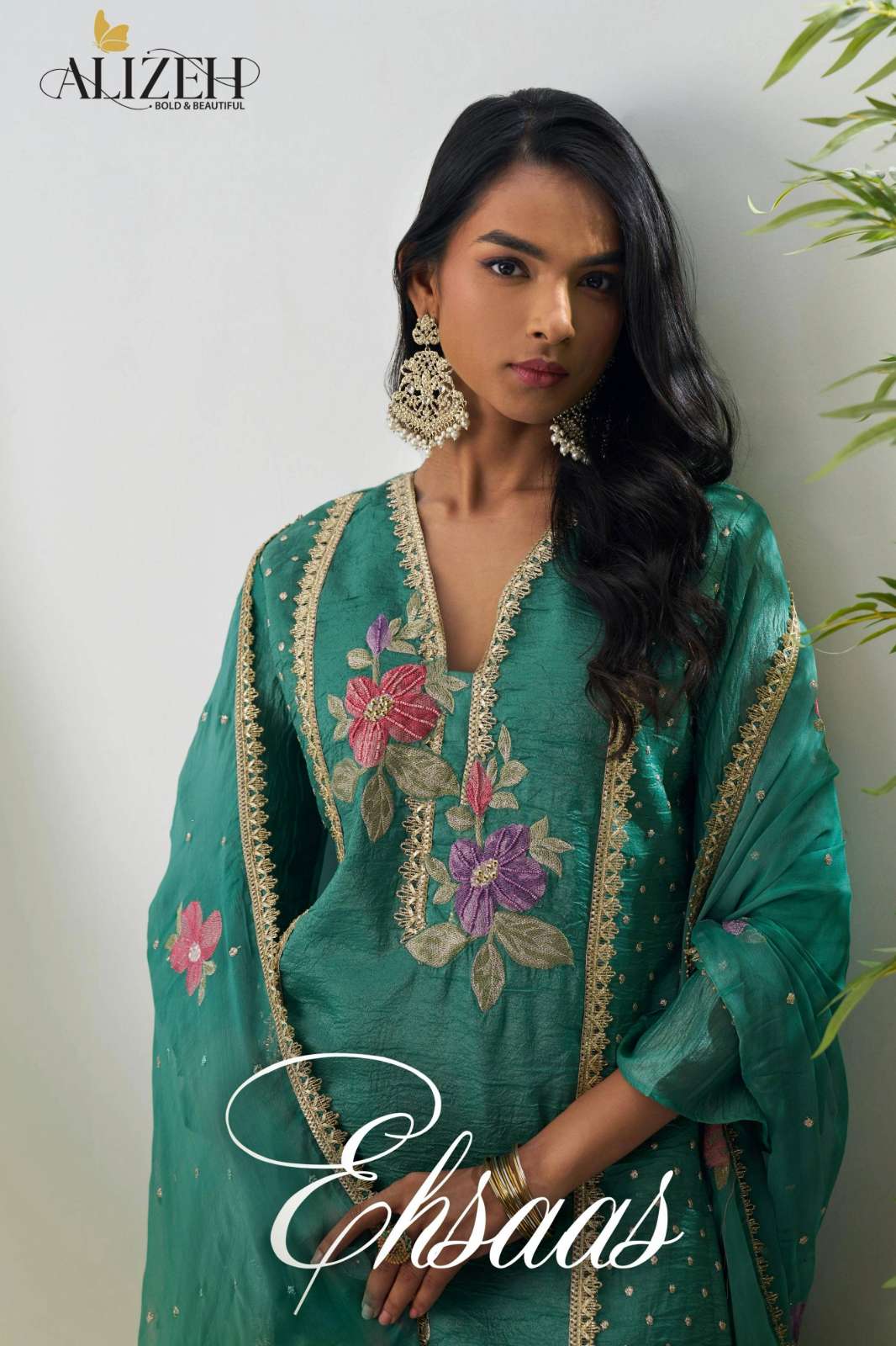 Alizeh EHSAAS Straight Ready to Wear Salwar & Pant Style Suit