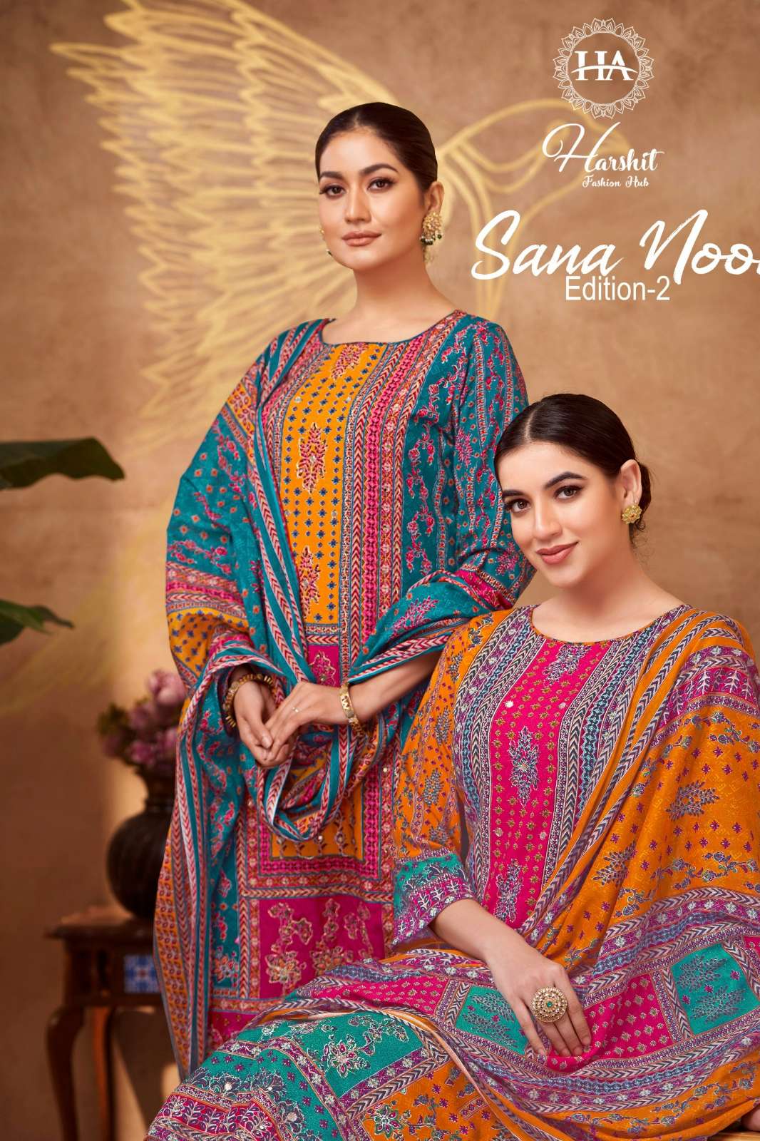 Alok Suit SANA NOOR 2 Pure Viscose Rayon Suit with Elegant Handwork