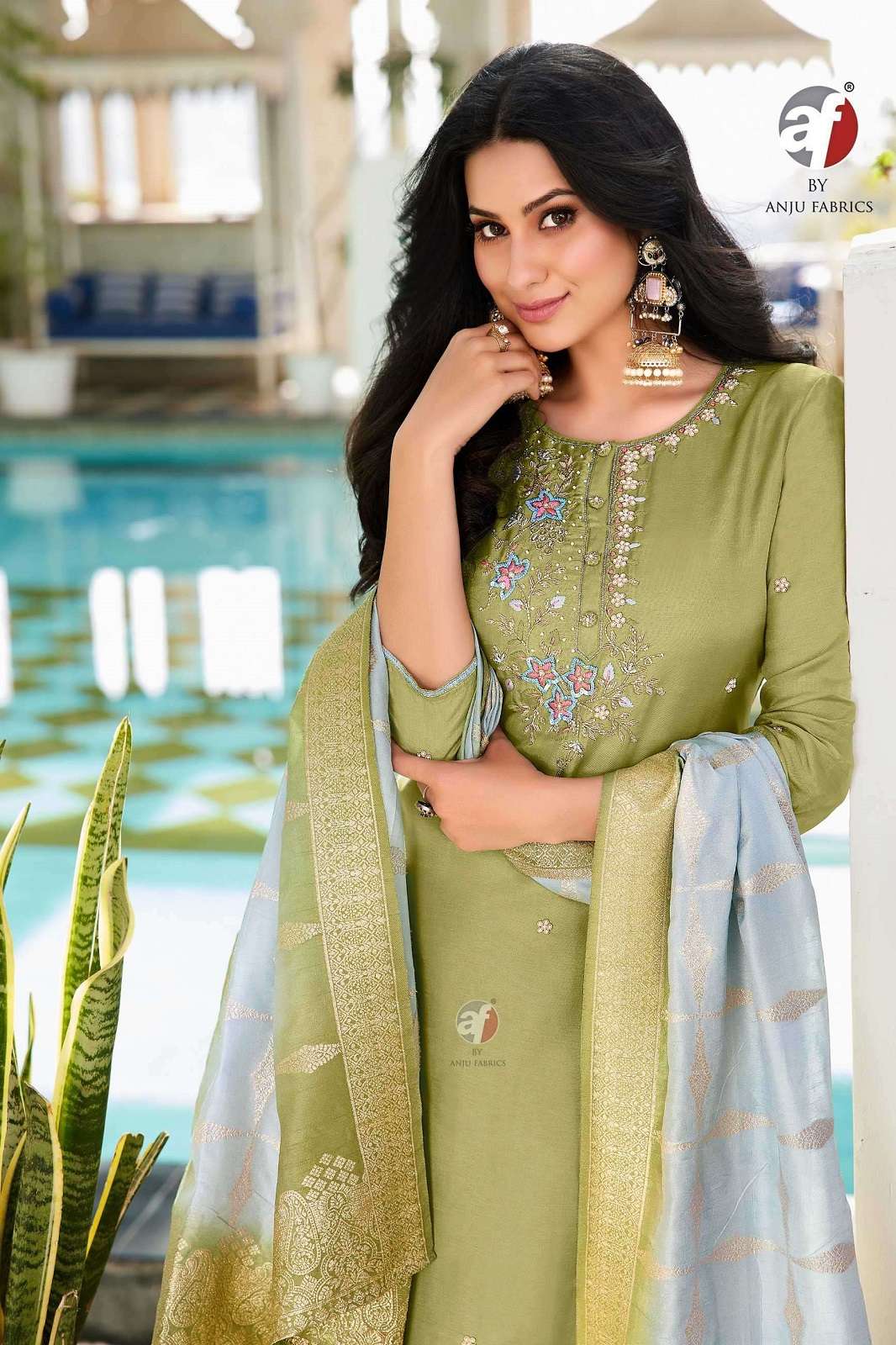ANJU FABRICS JHALAK READY TO WEAR ANARKALI KURTIES
