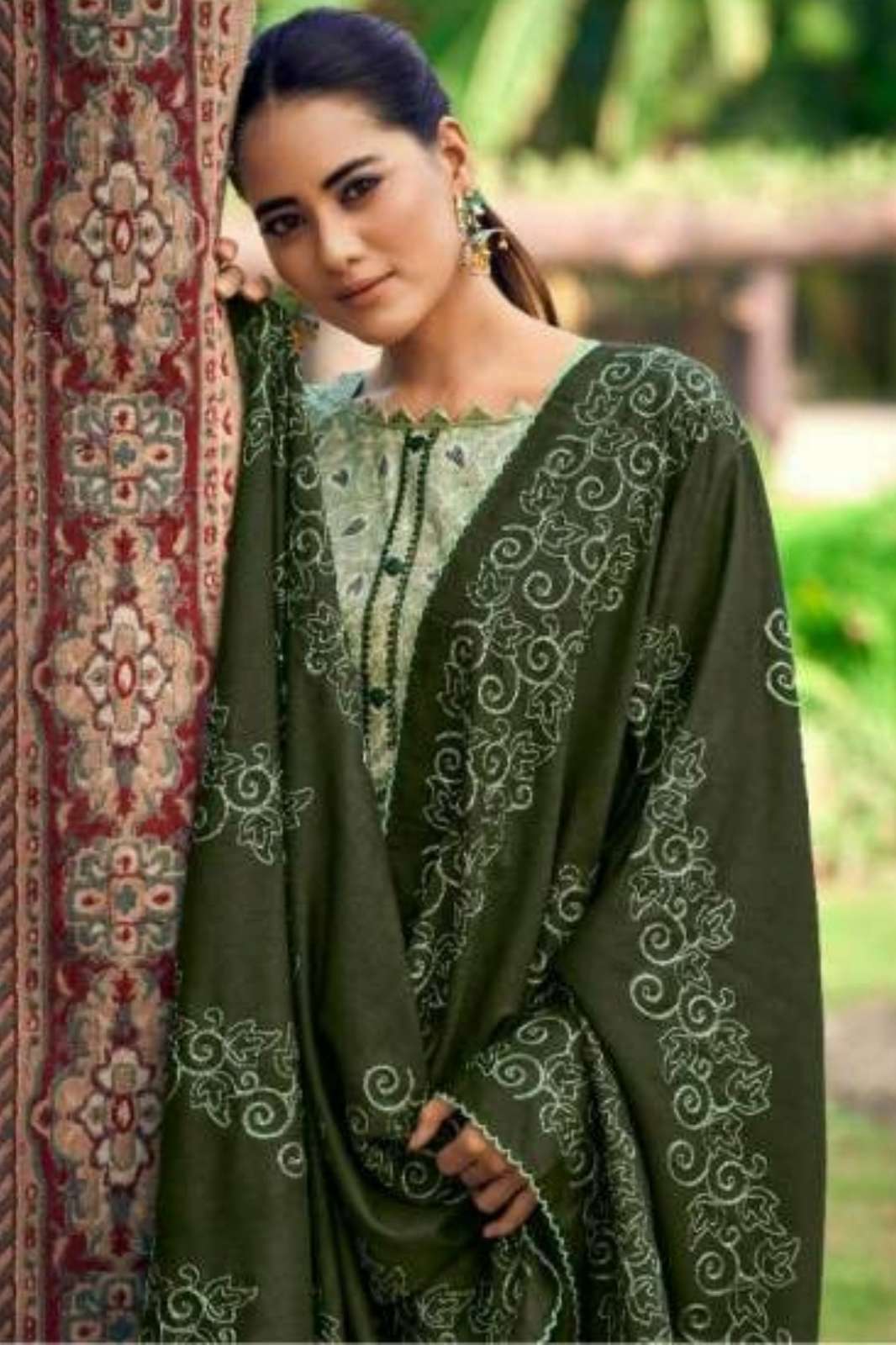 Azara BLOSSOM 9 Blossom Cotton Designer Printed Suit with Fancy Lace Work