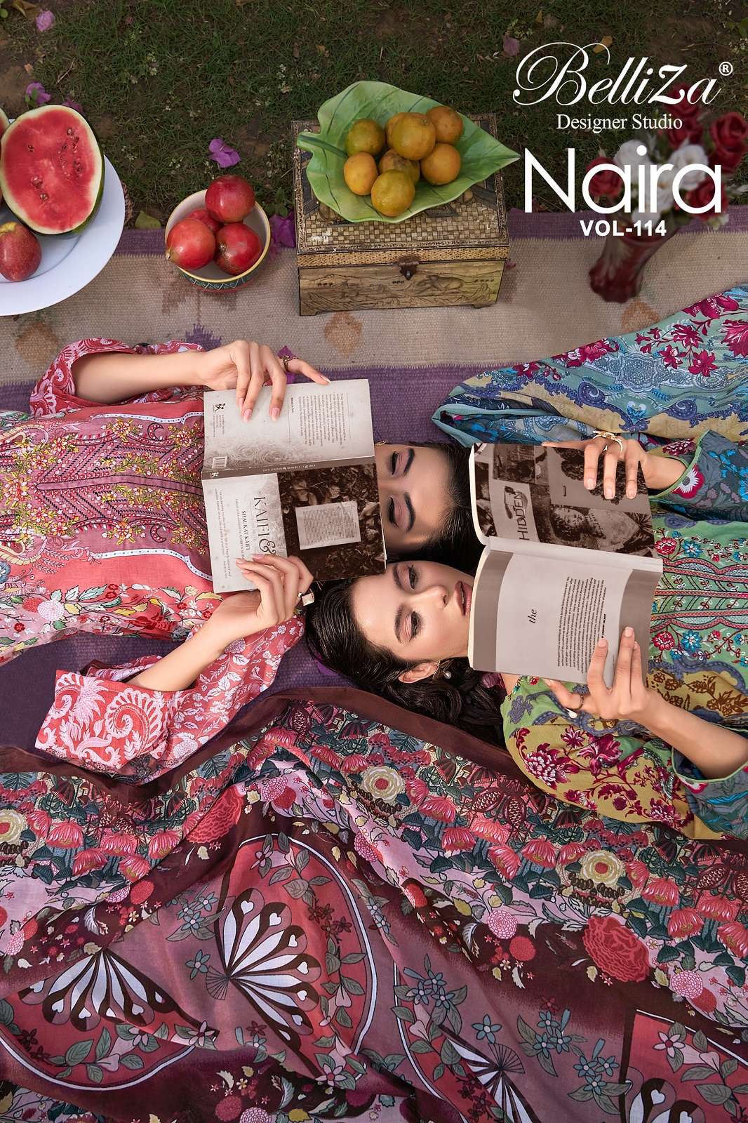 BELLIZA DESIGNER NAIRA VOL 114 COTTON PRINTED DRESS MATERIALS 