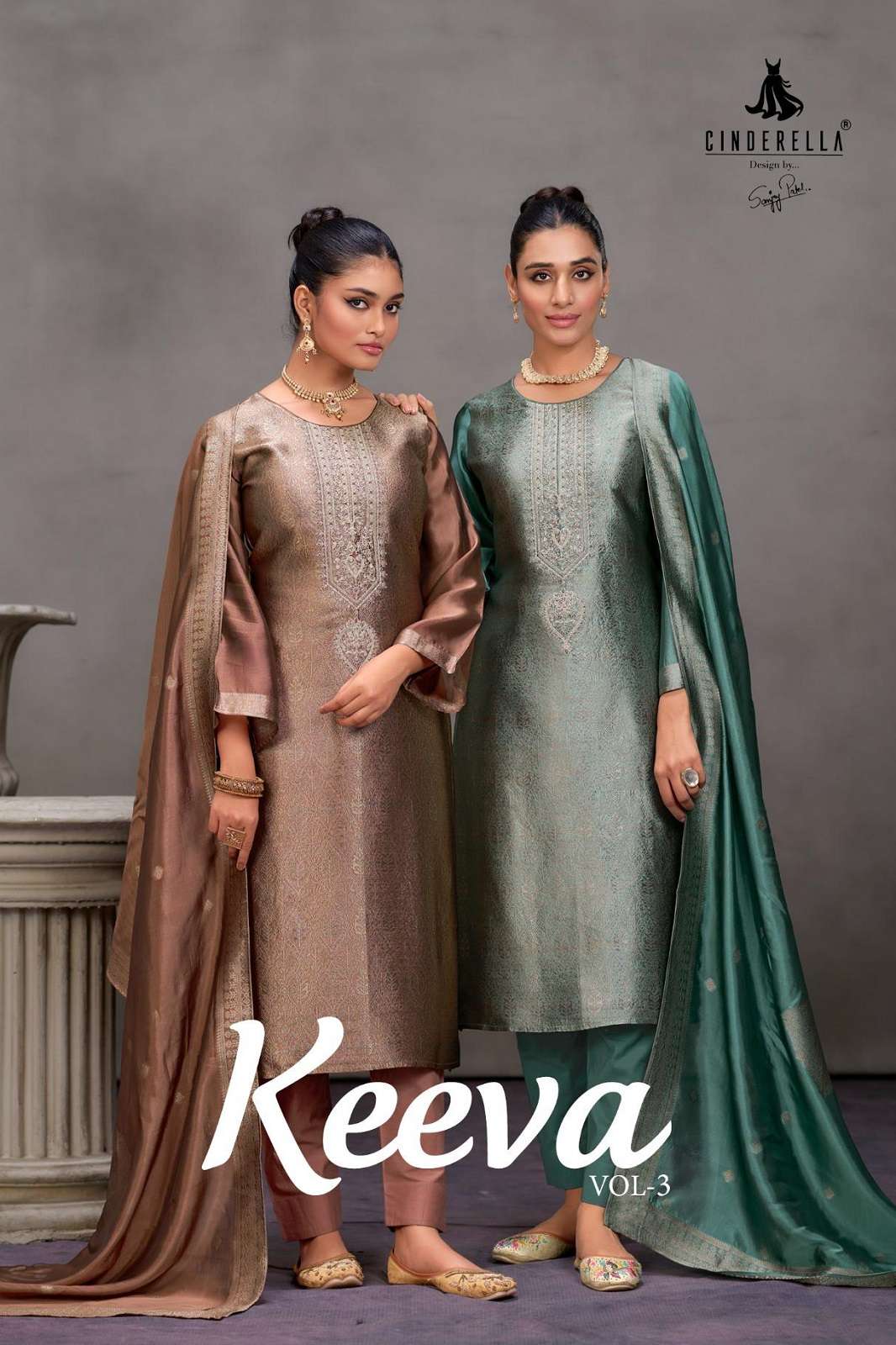 CINDRELLA KEEVA VOL 3 BANGLORY SILK DRESS MATERIALS