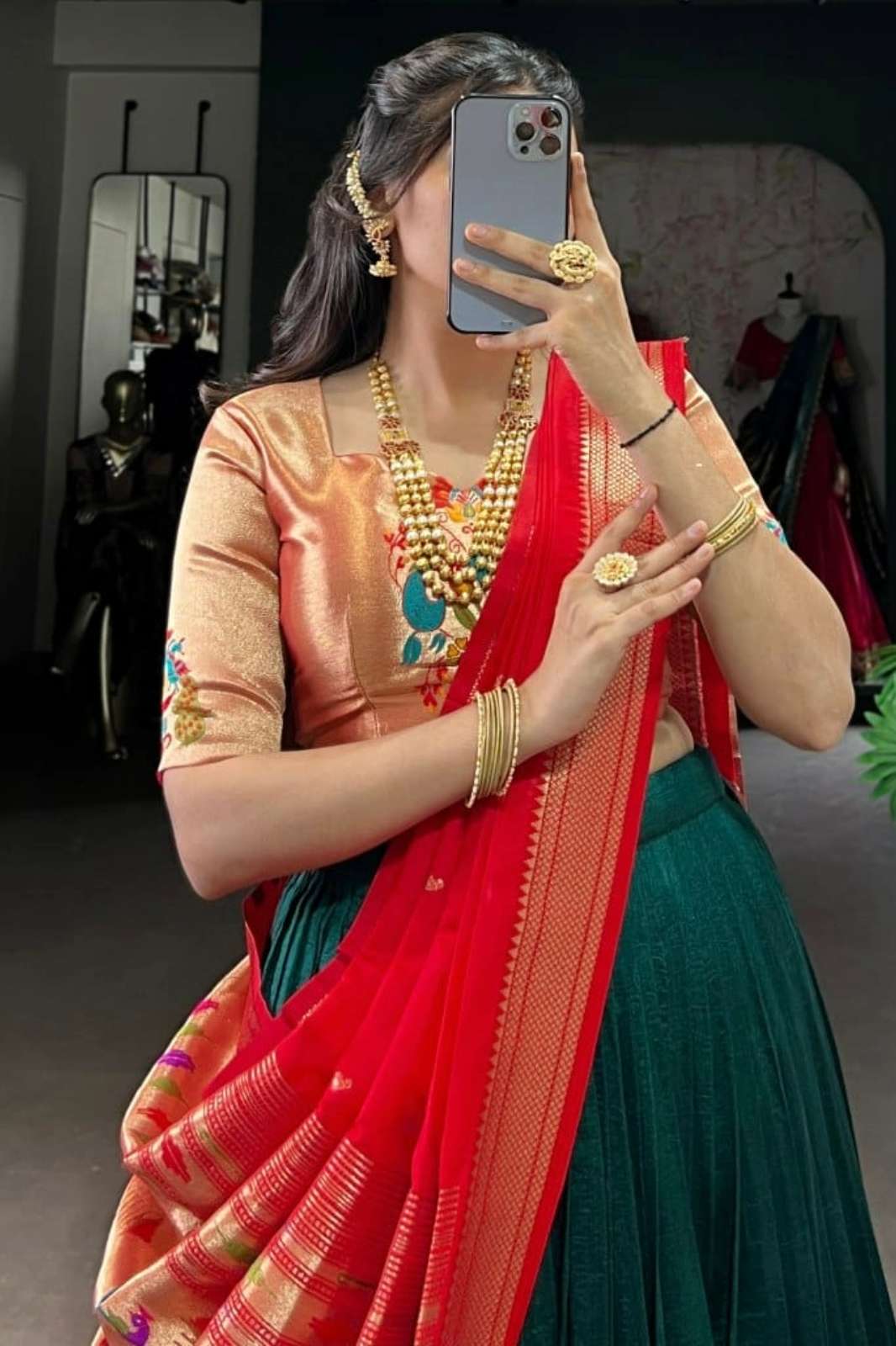 Crazy cloths 2007 COLOUR’S Vichitra Silk Pathani Lehenga Choli