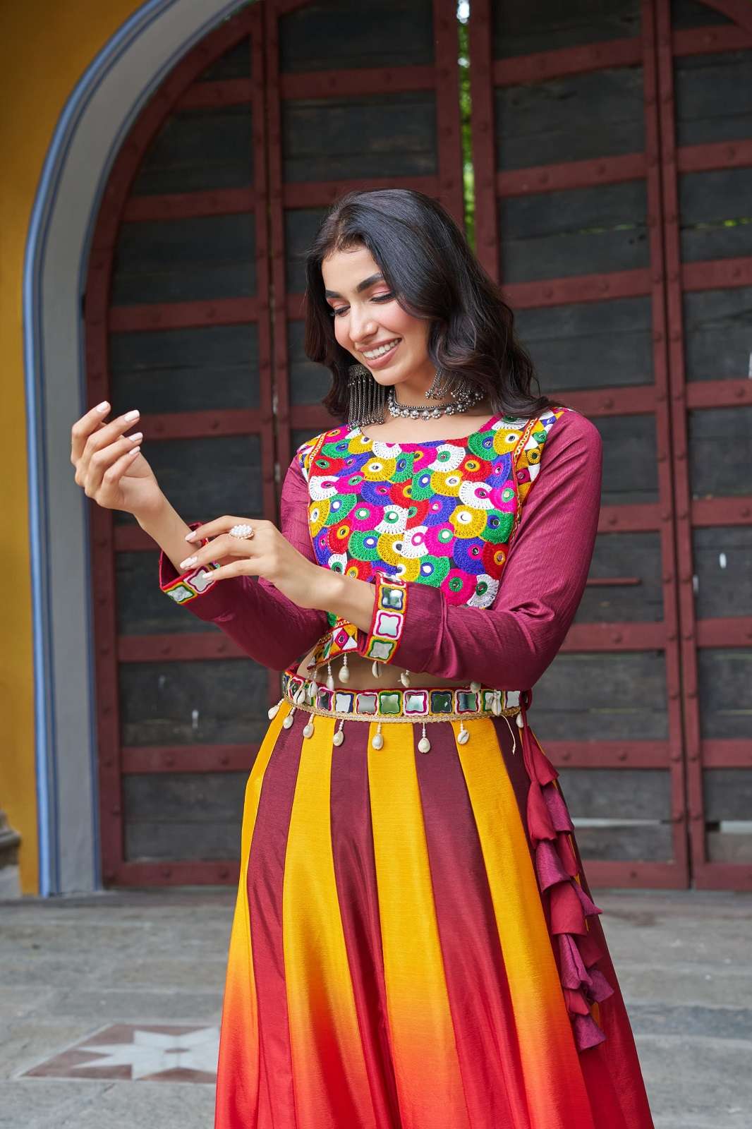 CRAZYCLOTHES KA 5045 COTTON READY TO WEAR LEHENGAS