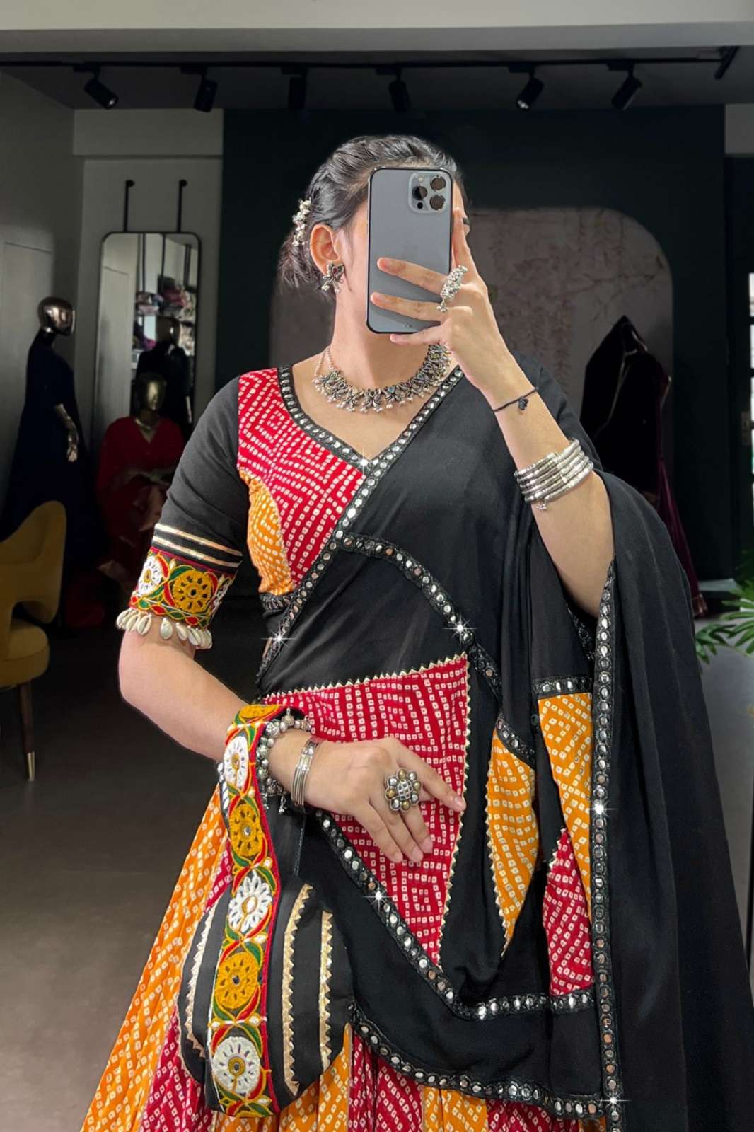 CRAZYCLOTHES SATIRA RAYON PRINTED READY TO WEAR LEHENGA