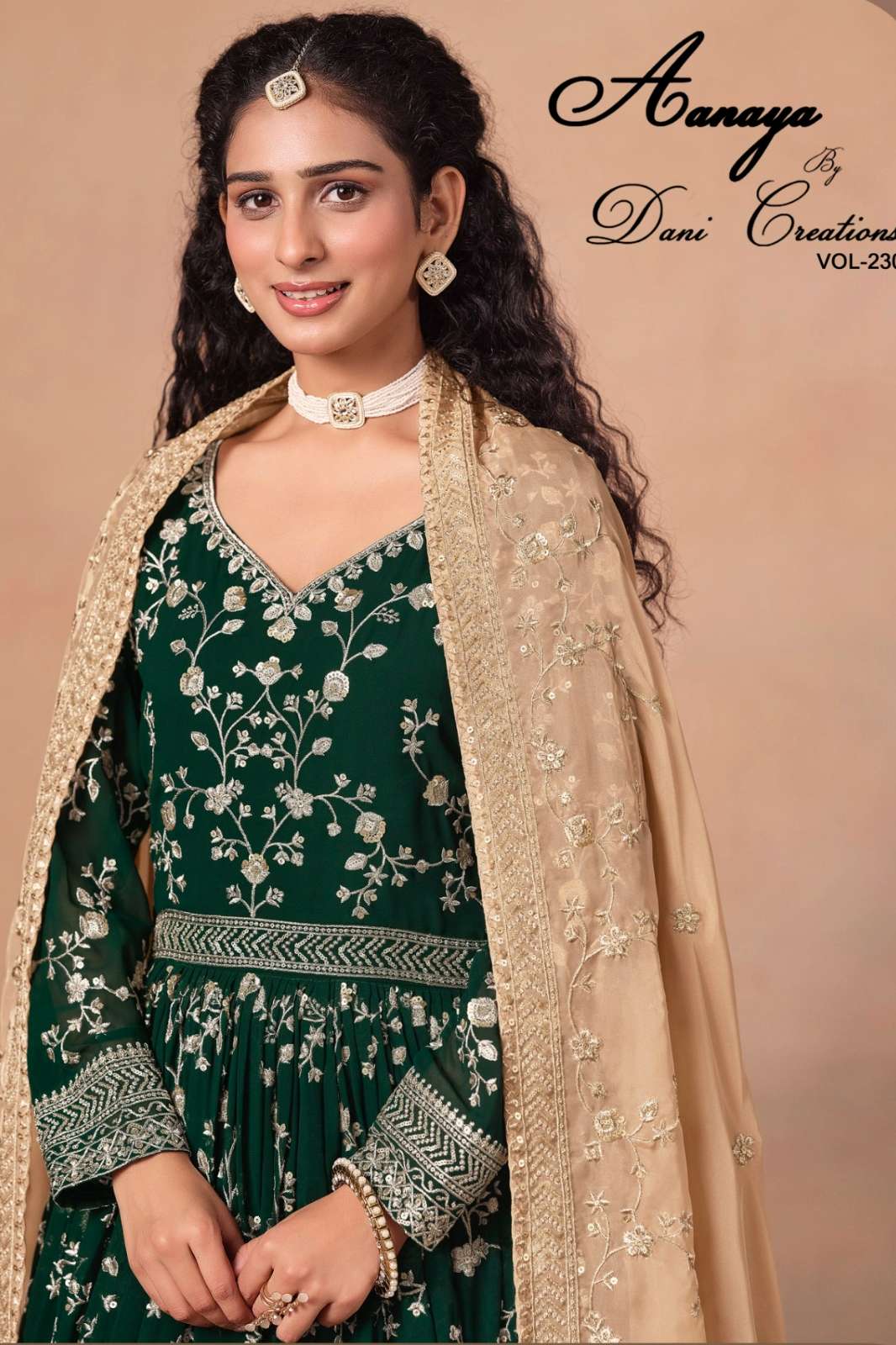 DANI AANAYA VOL 230 FAUX GEORGETTE ANARKALI STYLE SUIT 