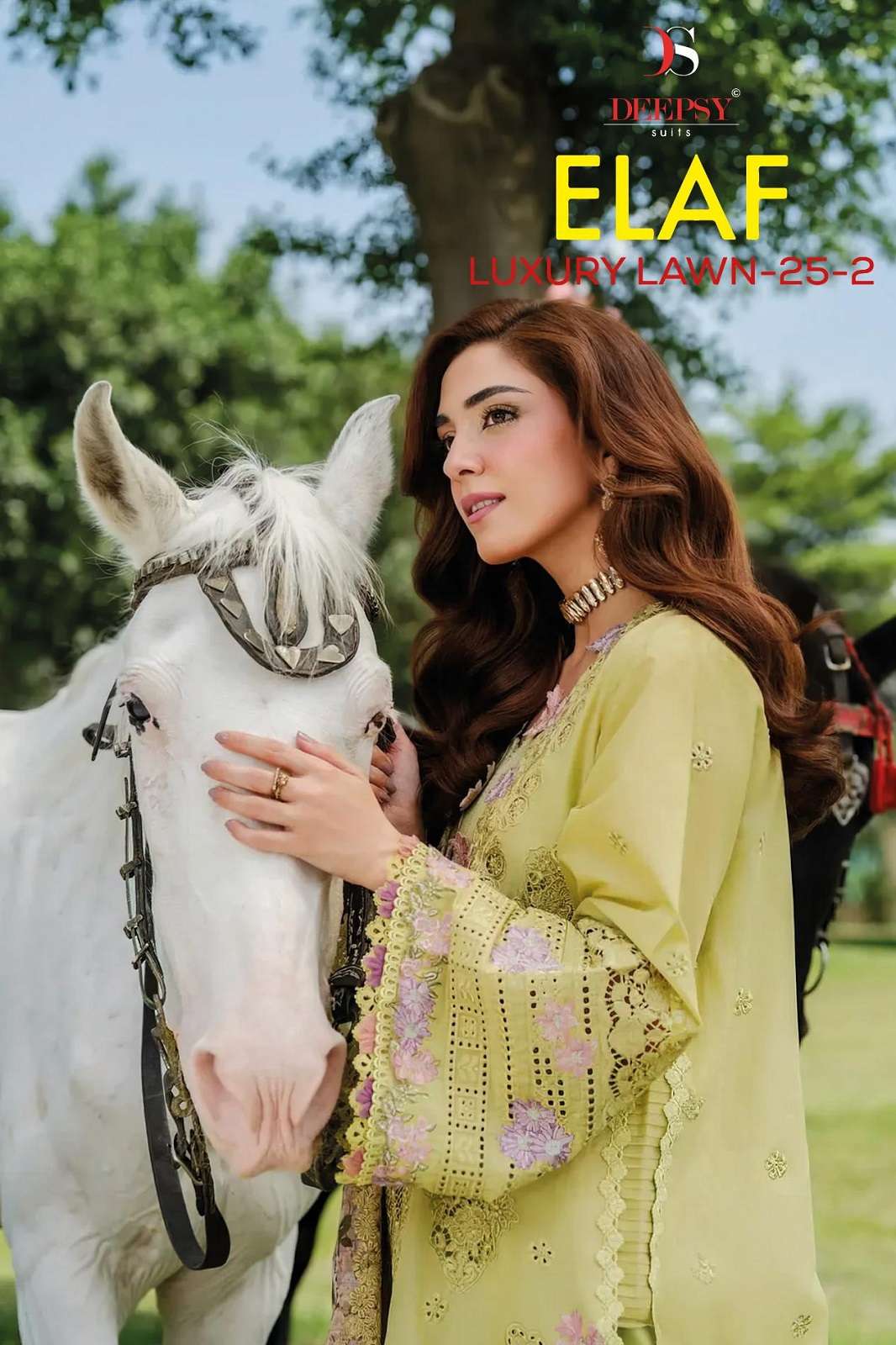 DEEPSY SUITS ELAF LUXURY LAWN 25 2 COTTON DRESS MATERIALS 