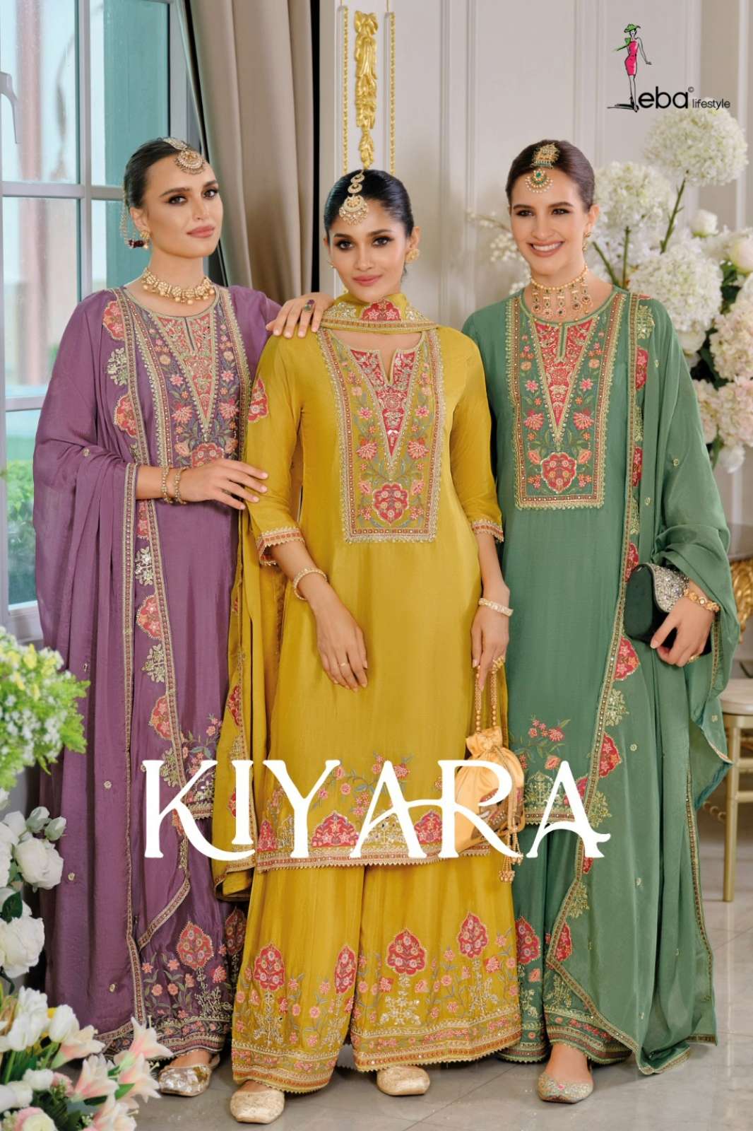 Eba Kiyara Ready to Wear Chinon Salwar Suit With Embroidery work