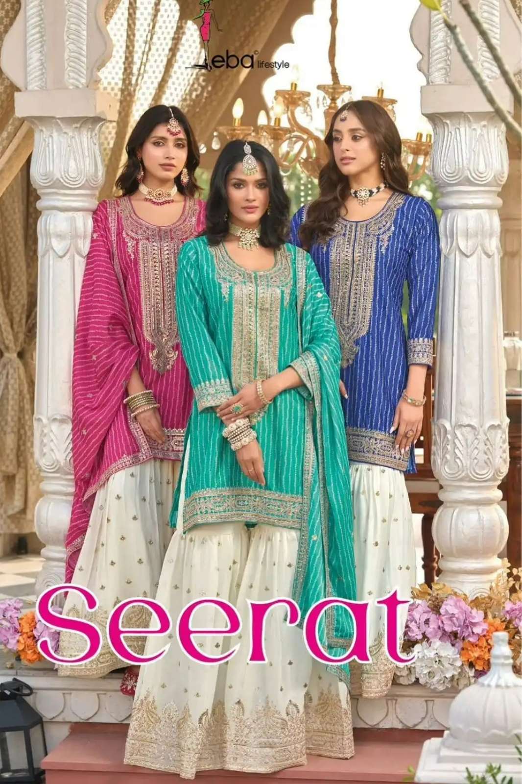 Eba Seerat Ready to Wear Chinon Salwar Suit With Embroidery and Digital Print work