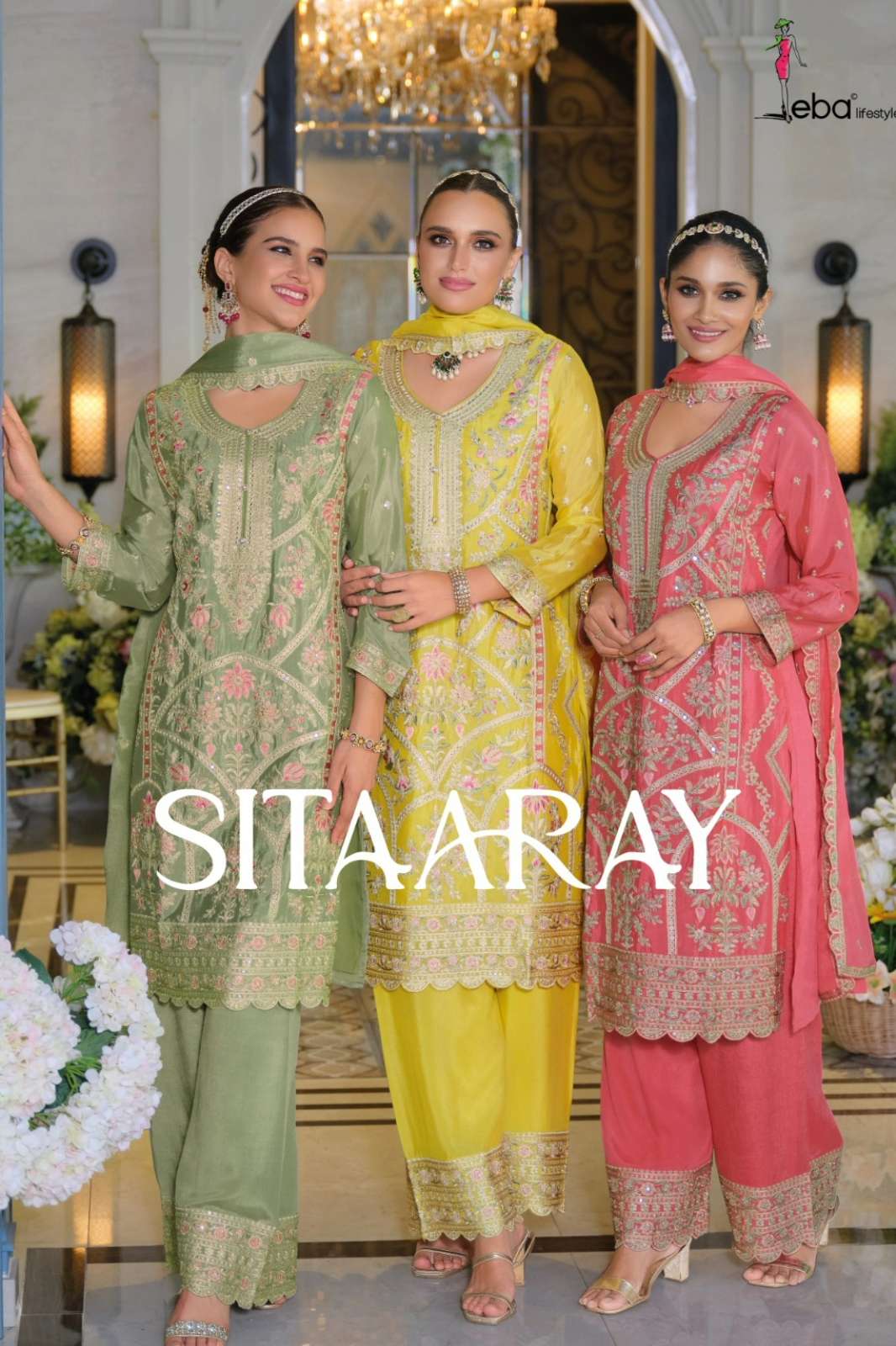 Eba Sitaaray Ready to Wear Chinon Salwar Suit With Embroidery work