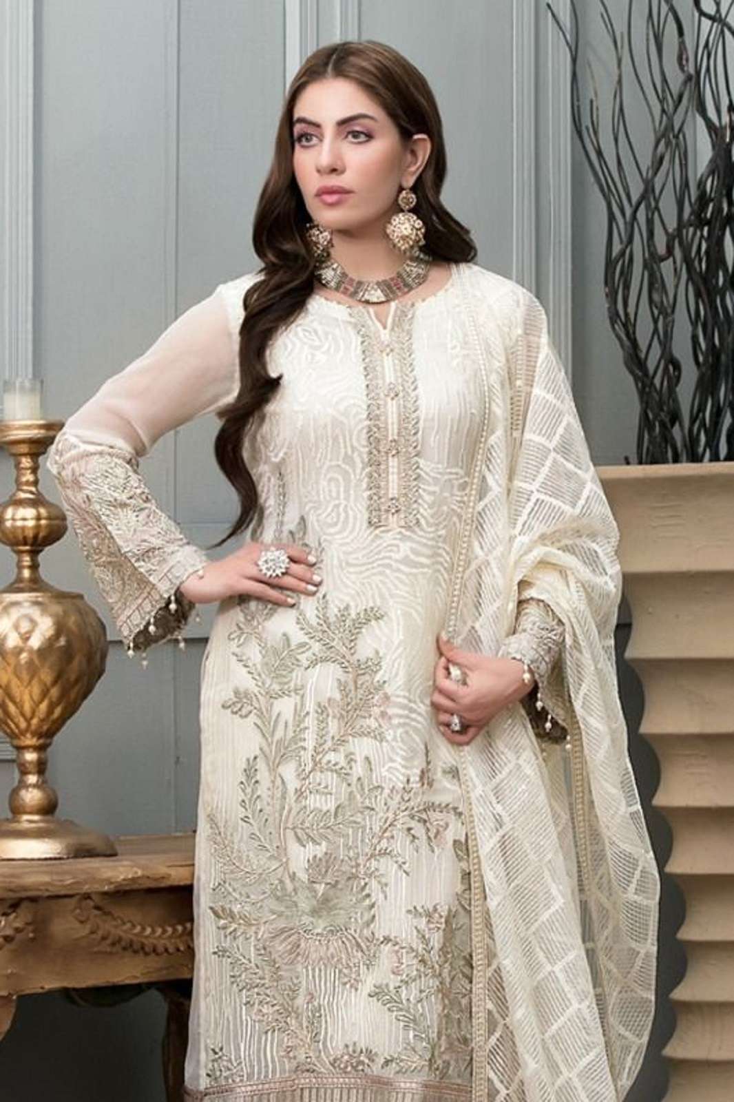 FEPIC ROSEMEEN C 1253 EMBROIERED DRESS MATERIALS