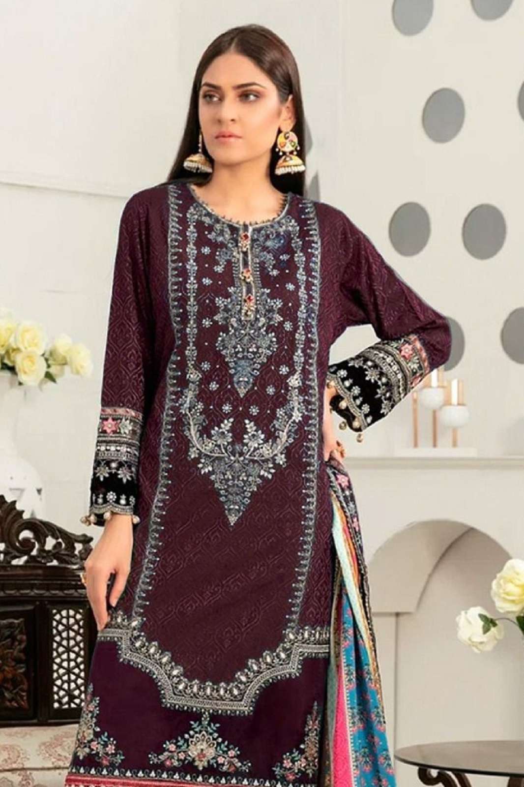FEPIC ROSEMEEN D 1521 GEORGETTE EMBROIERED SUITS
