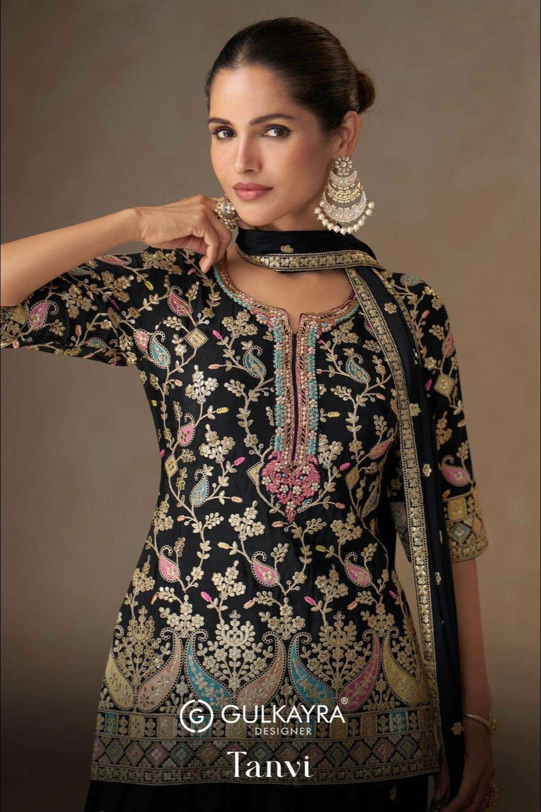 Gulkayra TANVI Ready to wear Premium Embroidered Real Chinon Suit