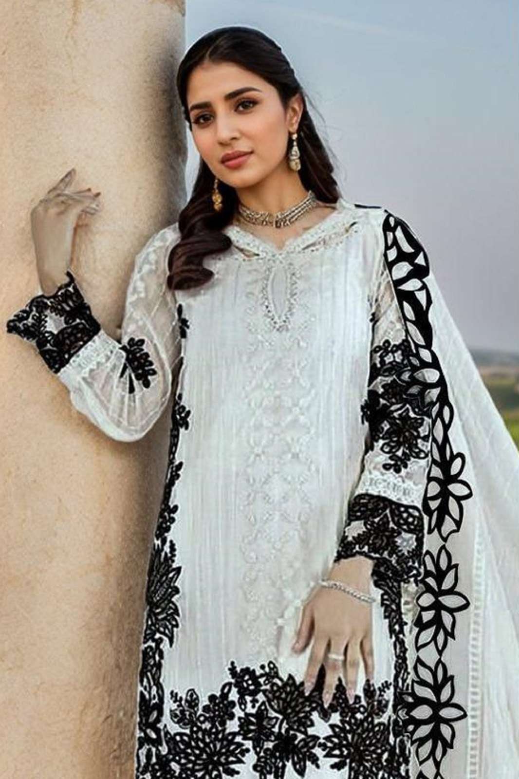 HOOR TEX HF 200 A & B READY TO WEAR EMBROIDERED SUITS