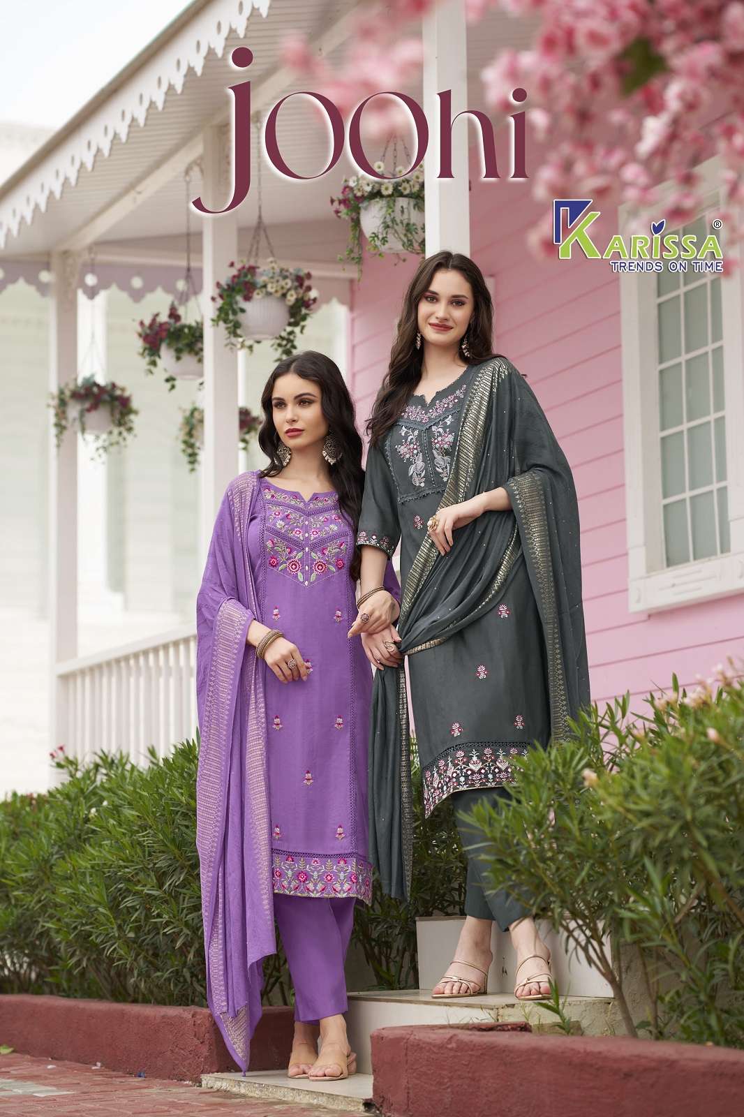 KARISSA JOOHI VISCOSE HANDWORKED READY TO WEAR KURTIES
