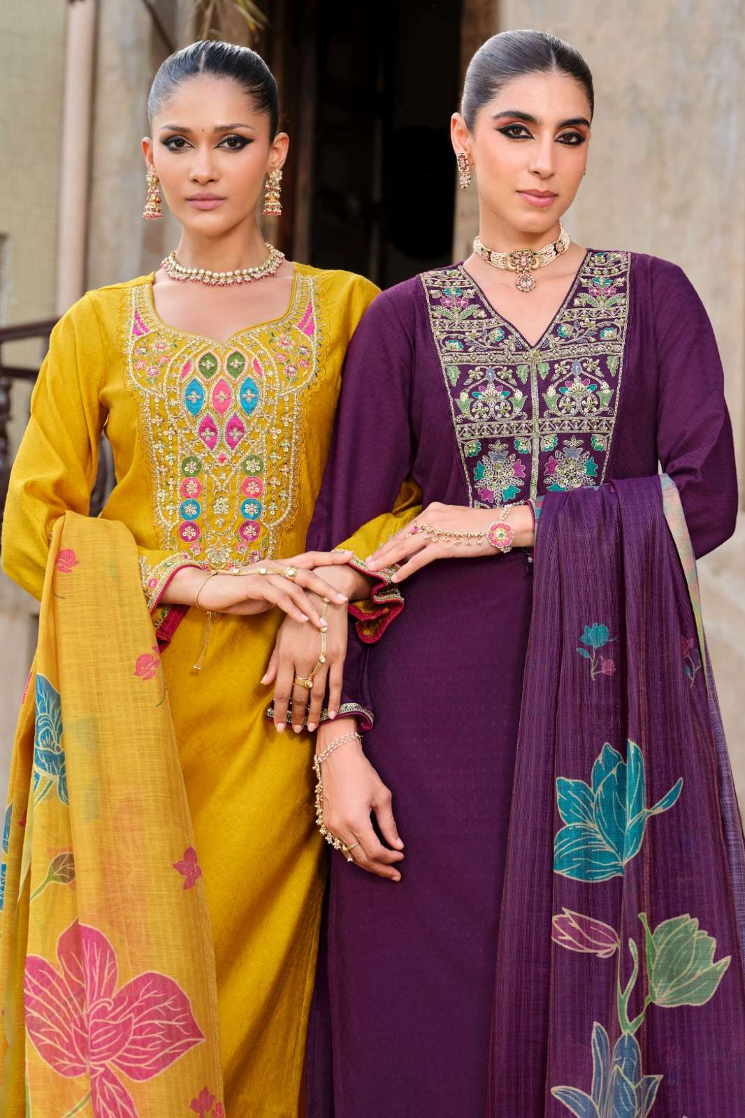 LILY & LALI Deepika Silk Suit with Handwork & Embroidery Work