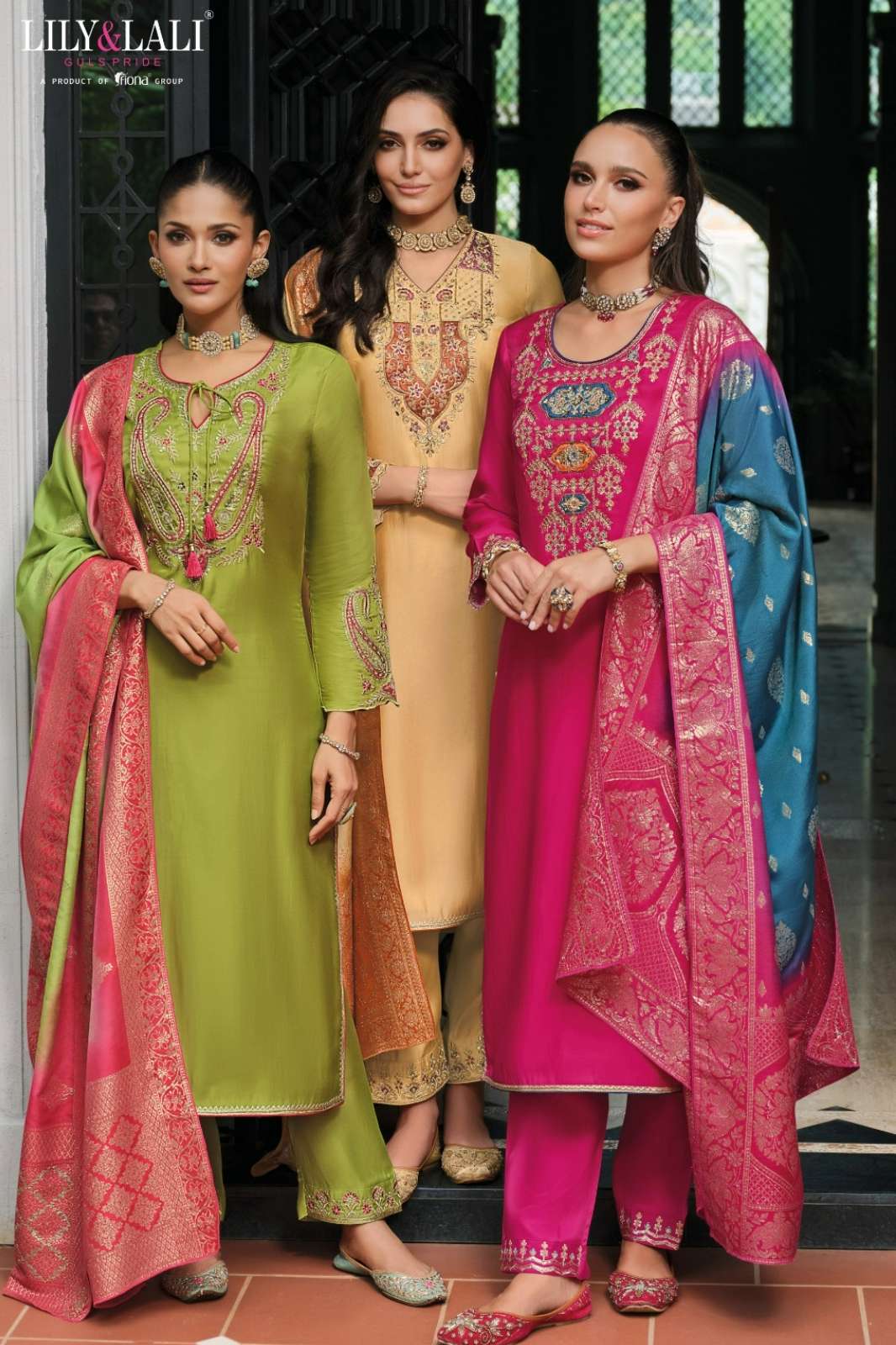LILY & LALI Mahek E Vastra Viscose Suit with Handwork & Embroidery Work