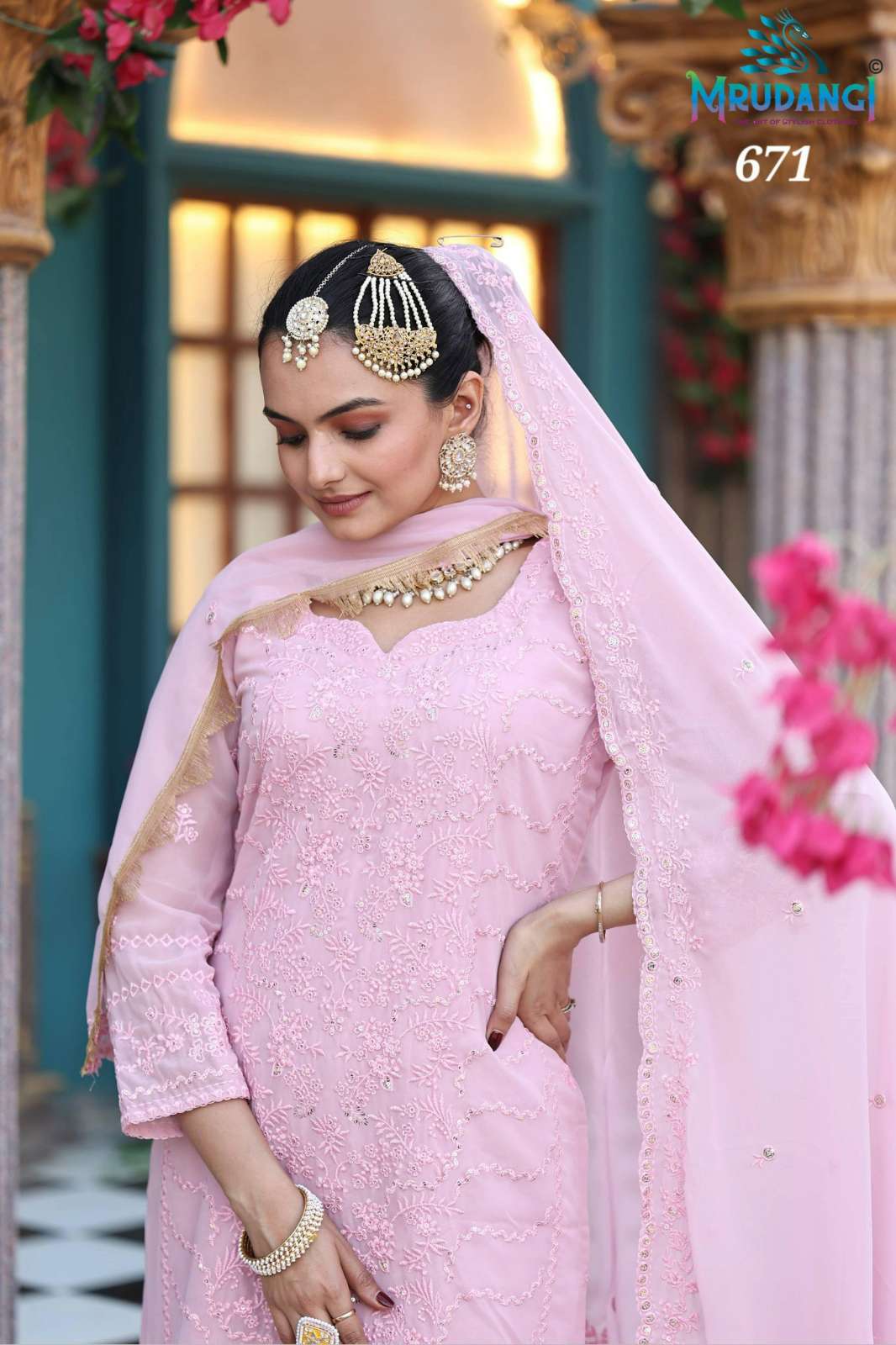 MRUDANGI MOON REAL PREMIUM GEROGETTE SALWAR KAMEEZ