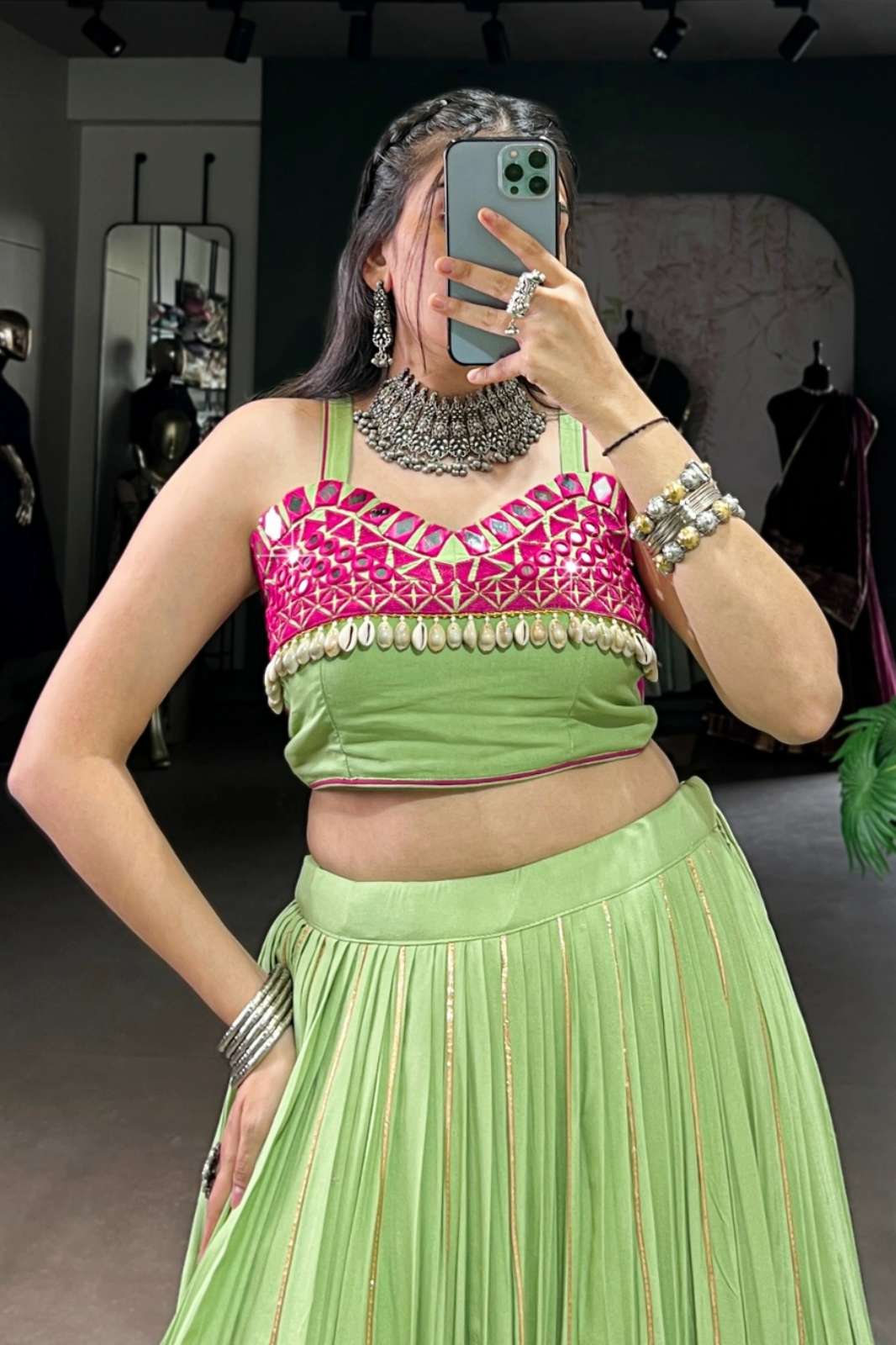 PAYAL CREATION 1628PRT Navratri Nights Pure Rayon Lehenga Choli