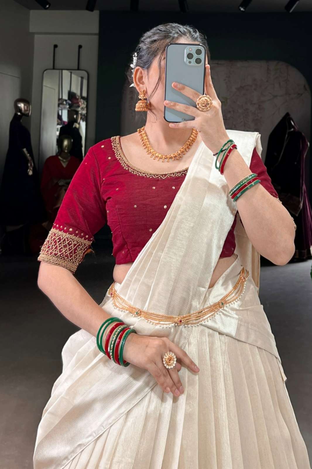 PAYAL CREATION 2030MRN Southern Tradition Poly Tussar Lehenga Choli